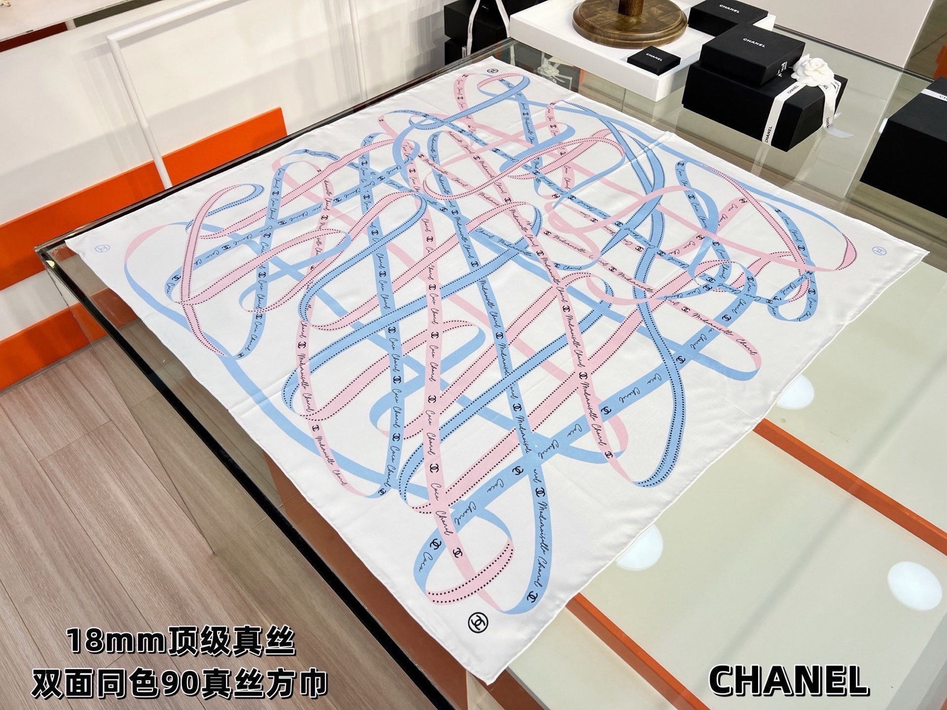 Cheap New Chanel high-quality scarf in 216823, $55 USD- [IB216823] - Replica Chanel Scarf