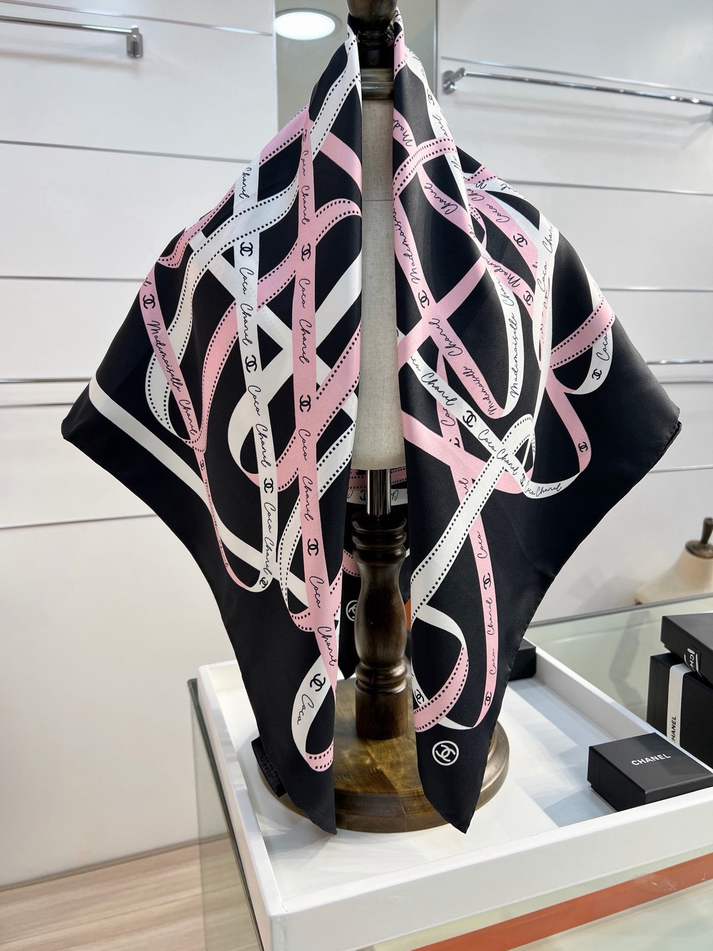 Cheap New Chanel high-quality scarf in 216824, $55 USD- [IB216824] - Replica Chanel Scarf