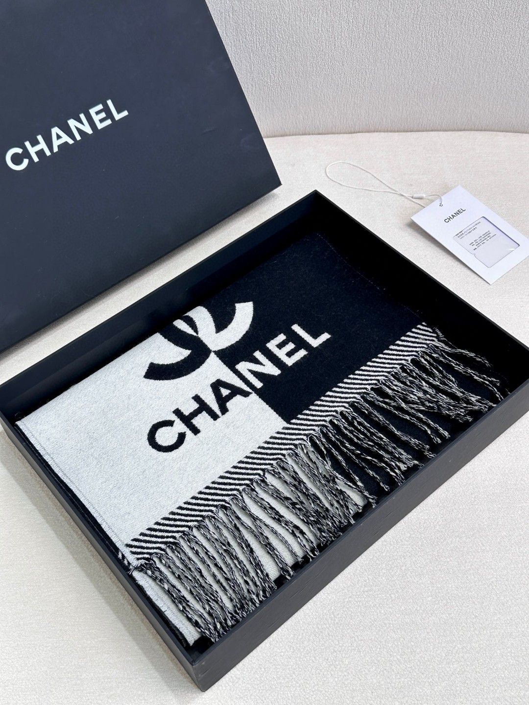 Cheap New Chanel high-quality scarf in 216826, $50 USD- [IB216826] - Replica Chanel Scarf