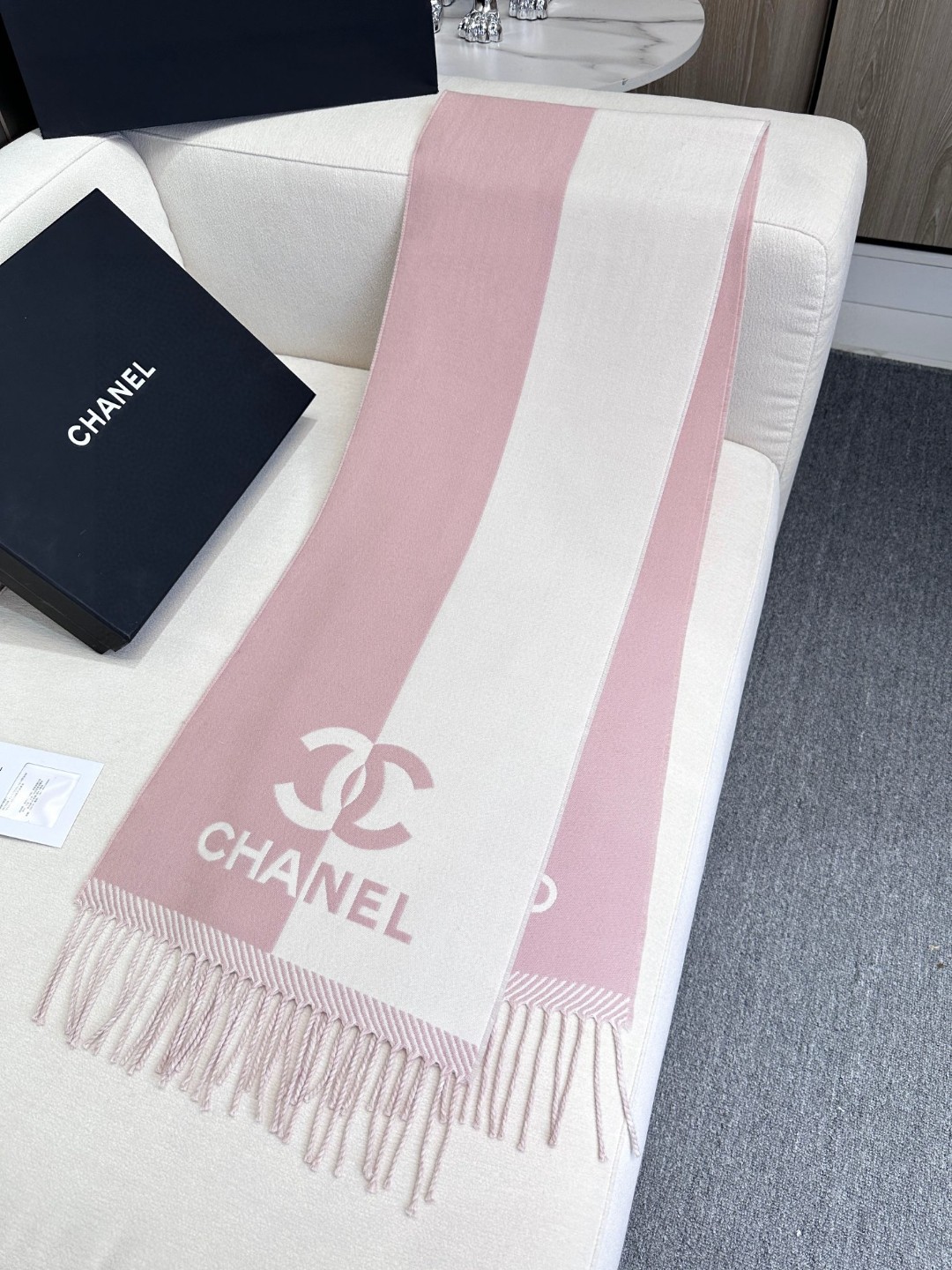 Cheap New Chanel high-quality scarf in 216827, $50 USD- [IB216827] - Replica Chanel Scarf