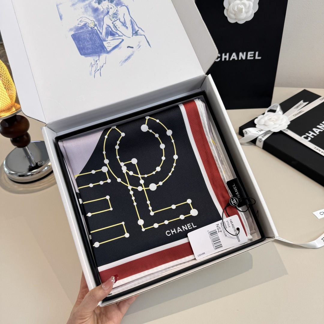 Cheap New Chanel high-quality scarf in 216829, $50 USD- [IB216829] - Replica Chanel Scarf