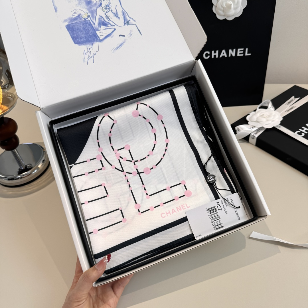 Cheap New Chanel high-quality scarf in 216830, $50 USD- [IB216830] - Replica Chanel Scarf