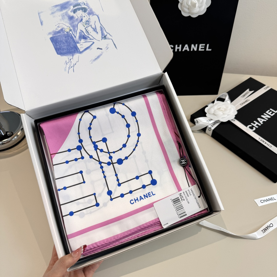 Cheap New Chanel high-quality scarf in 216831, $50 USD- [IB216831] - Replica Chanel Scarf