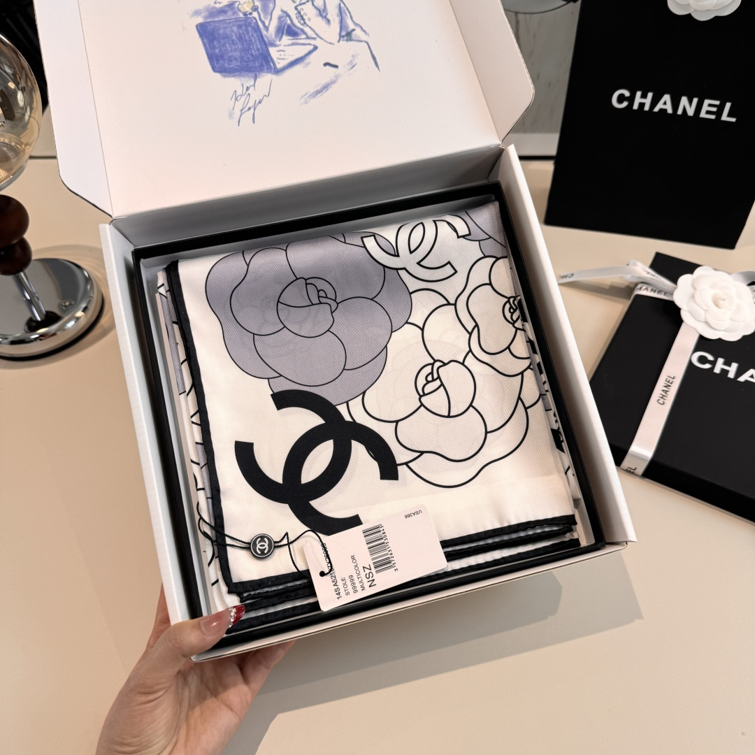 Cheap New Chanel high-quality scarf in 216833, $50 USD- [IB216833] - Replica Chanel Scarf
