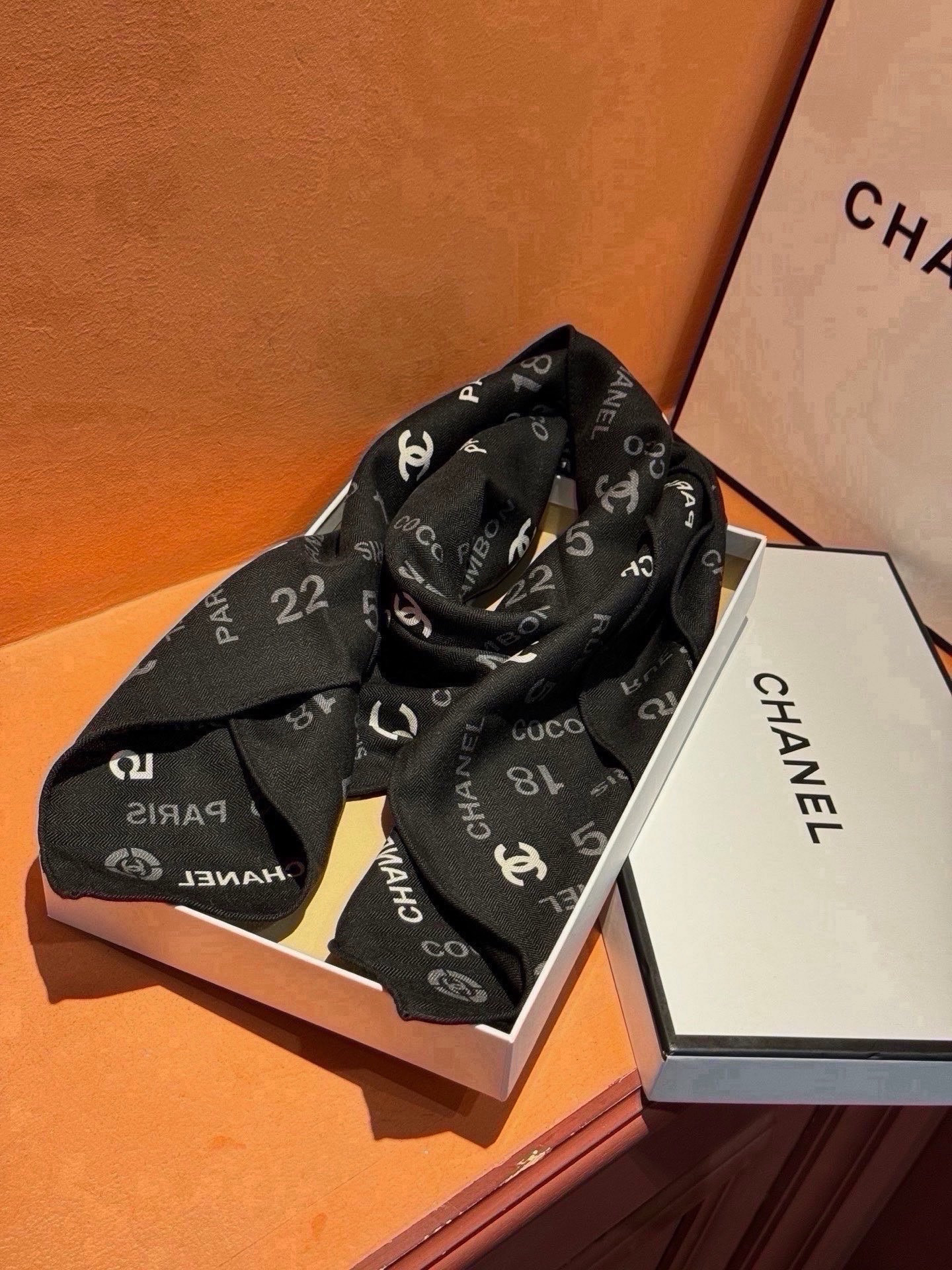 Cheap New Chanel high-quality scarf in 216836, $55 USD- [IB216836] - Replica Chanel Scarf