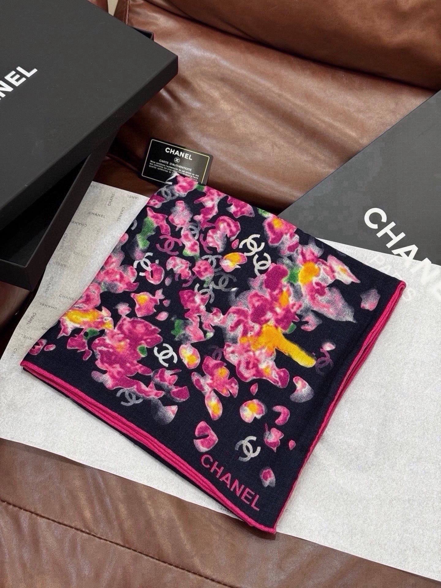Cheap New Chanel high-quality scarf in 216838, $55 USD- [IB216838] - Replica Chanel Scarf