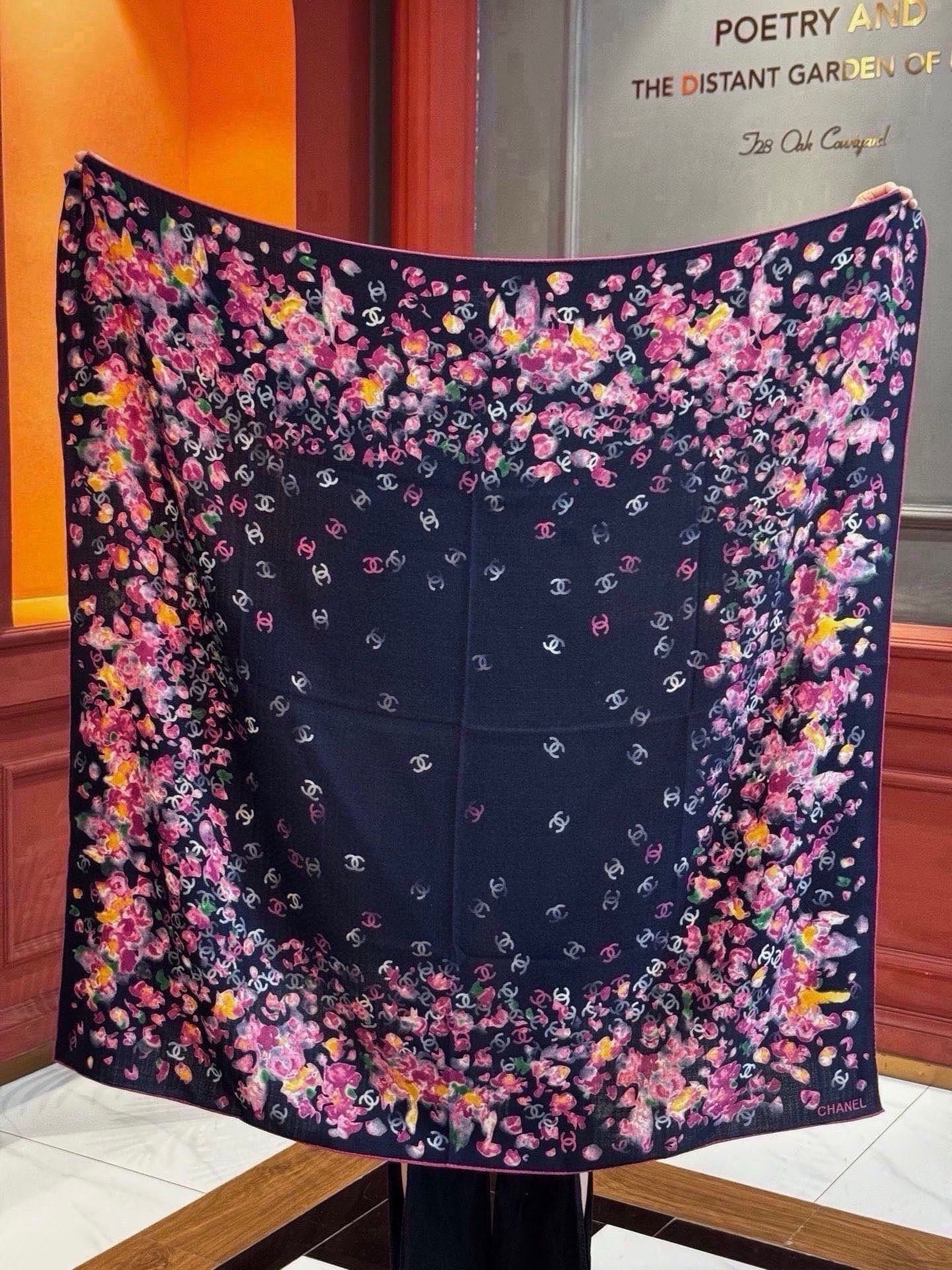 Cheap New Chanel high-quality scarf in 216838, $55 USD- [IB216838] - Replica Chanel Scarf