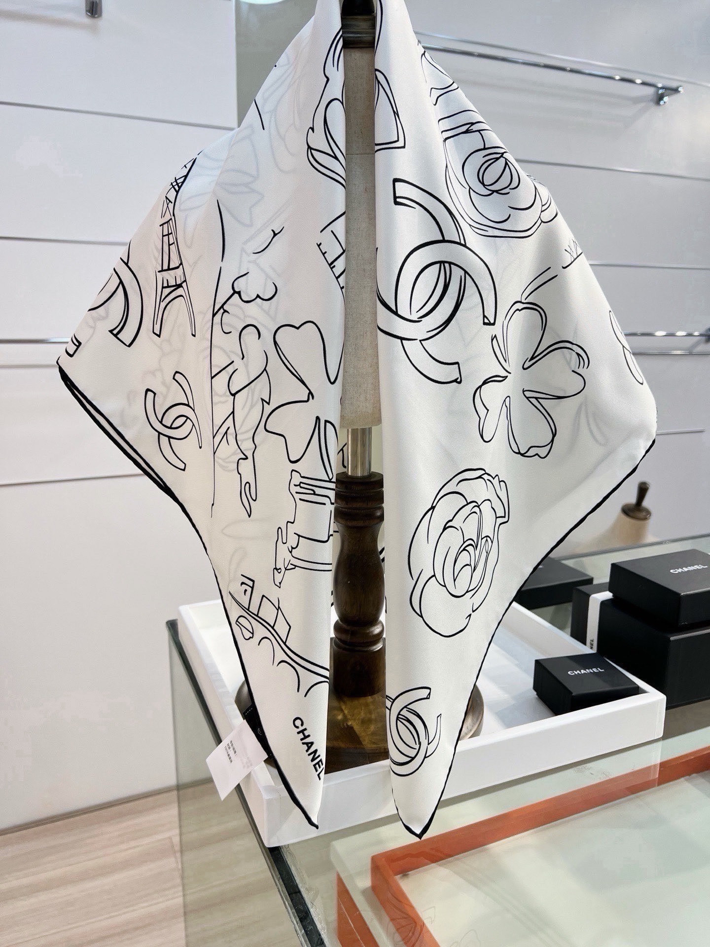 Cheap New Chanel high-quality scarf in 216839, $55 USD- [IB216839] - Replica Chanel Scarf