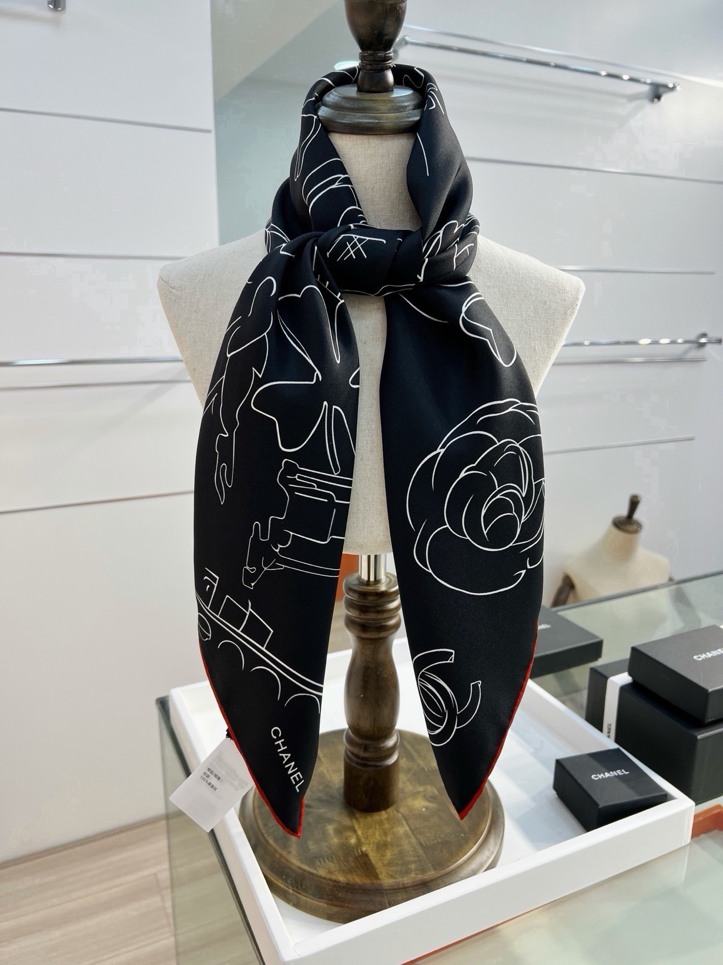 Cheap New Chanel high-quality scarf in 216840, $55 USD- [IB216840] - Replica Chanel Scarf