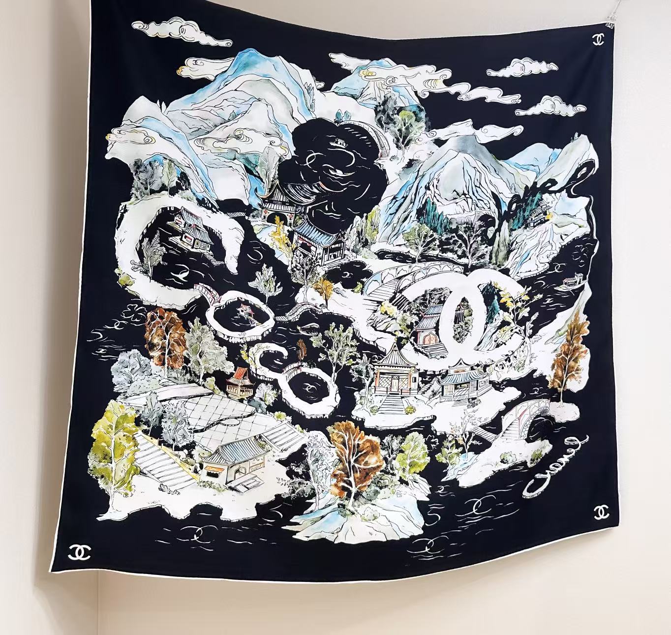 Cheap New Chanel high-quality scarf in 216841, $55 USD- [IB216841] - Replica Chanel Scarf