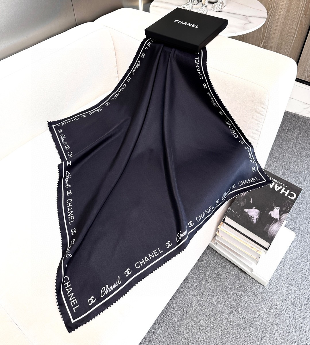 Cheap New Chanel high-quality scarf in 216843, $55 USD- [IB216843] - Replica Chanel Scarf