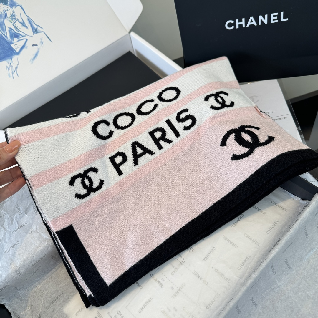 Cheap New Chanel high-quality scarf in 216844, $50 USD- [IB216844] - Replica Chanel Scarf