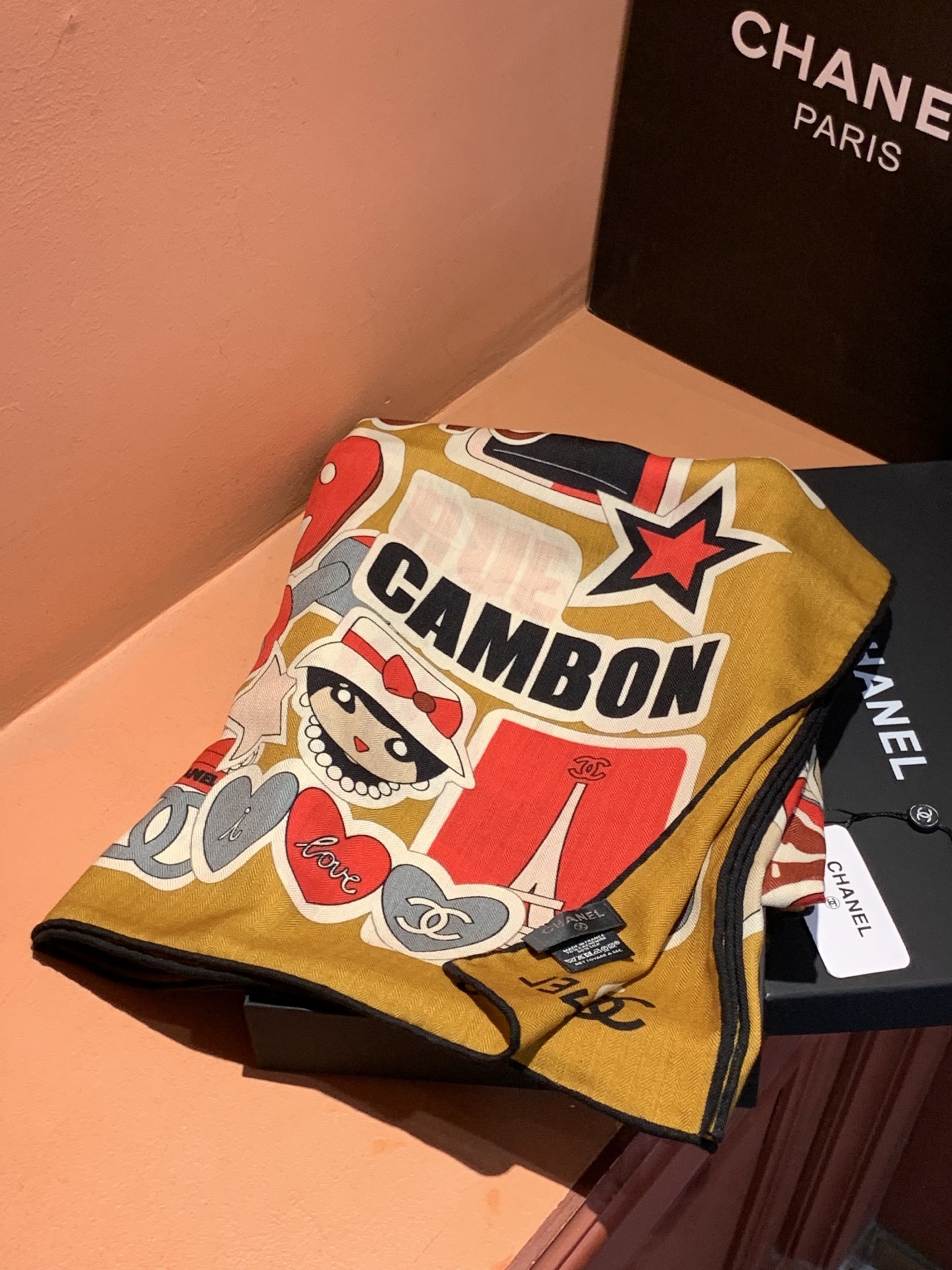 Cheap New Chanel high-quality scarf in 216845, $50 USD- [IB216845] - Replica Chanel Scarf