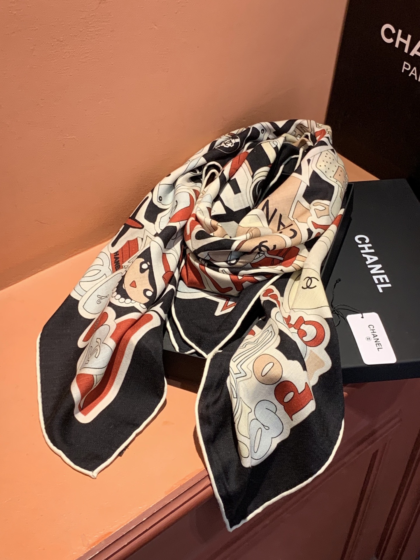 Cheap New Chanel high-quality scarf in 216846, $50 USD- [IB216846] - Replica Chanel Scarf