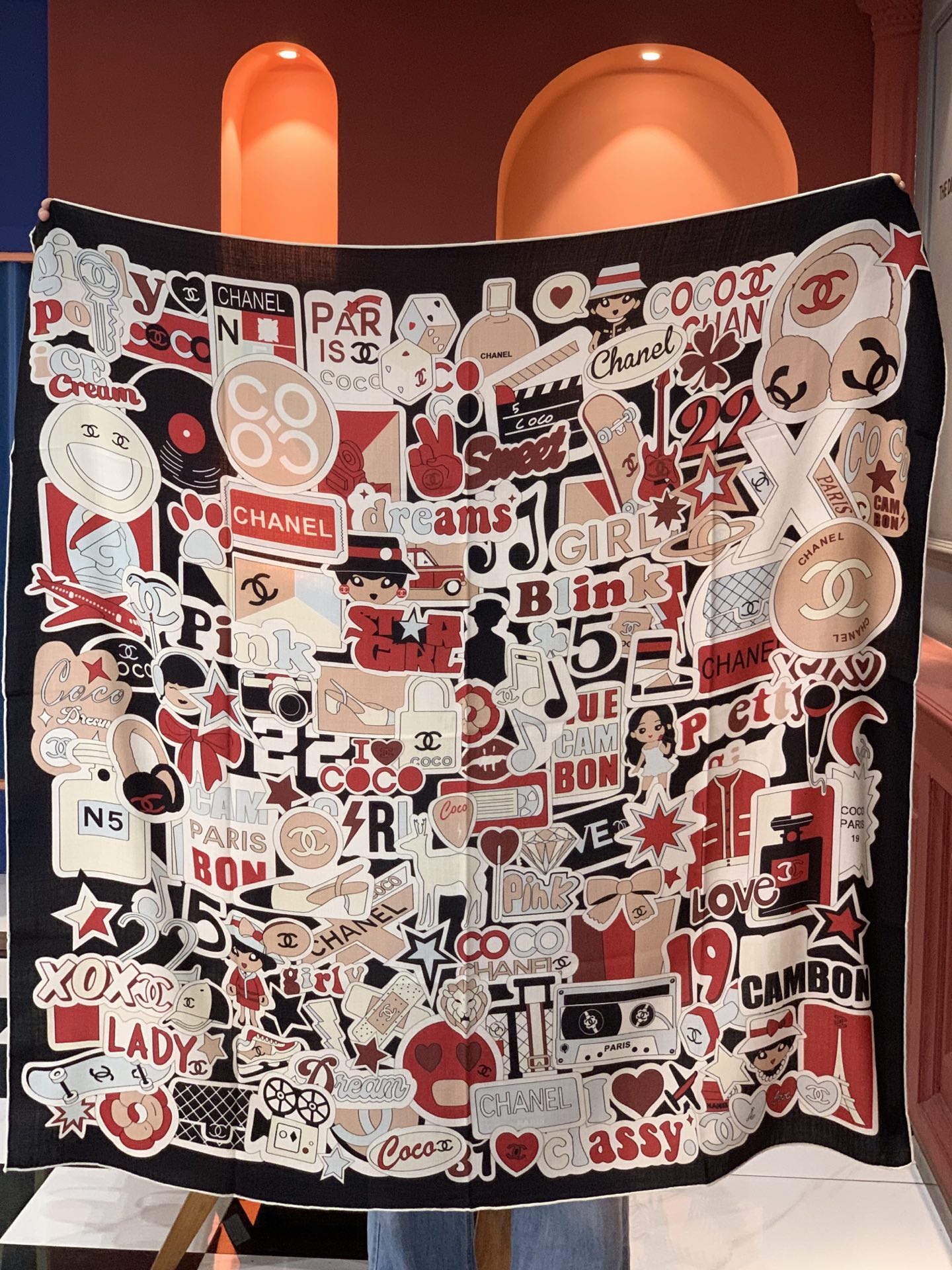 Cheap New Chanel high-quality scarf in 216846, $50 USD- [IB216846] - Replica Chanel Scarf