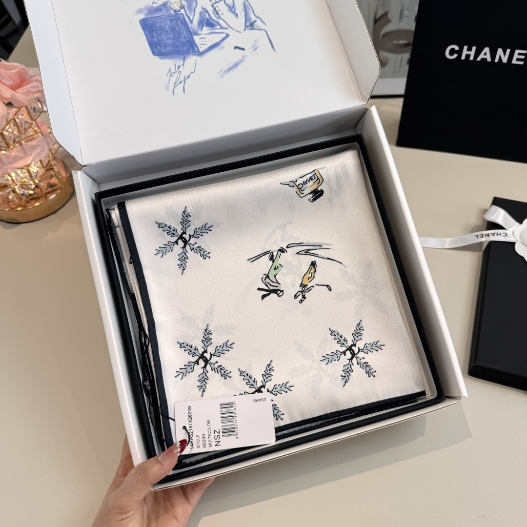 Cheap New Chanel high-quality scarf in 216847, $50 USD- [IB216847] - Replica Chanel Scarf