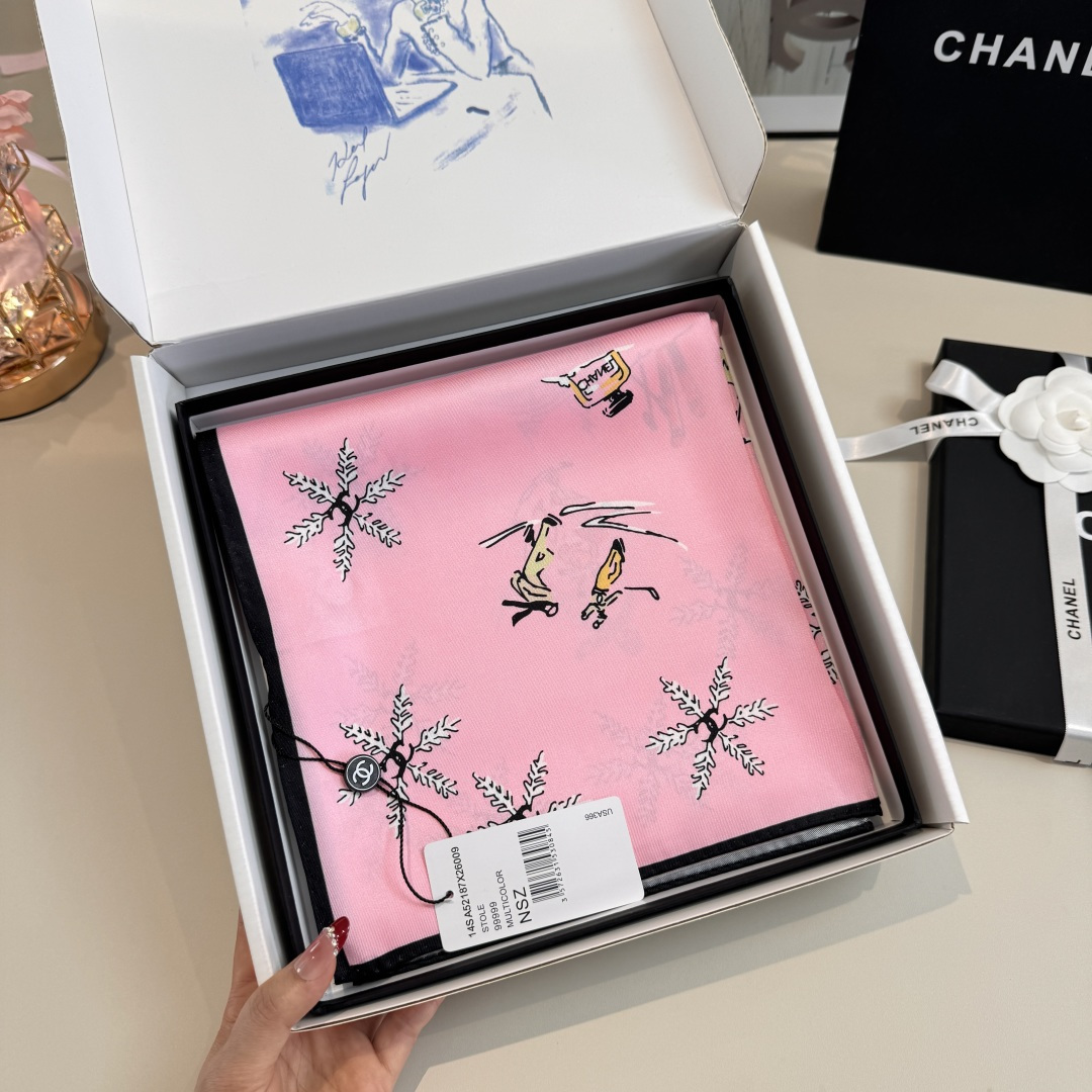 Cheap New Chanel high-quality scarf in 216848, $50 USD- [IB216848] - Replica Chanel Scarf