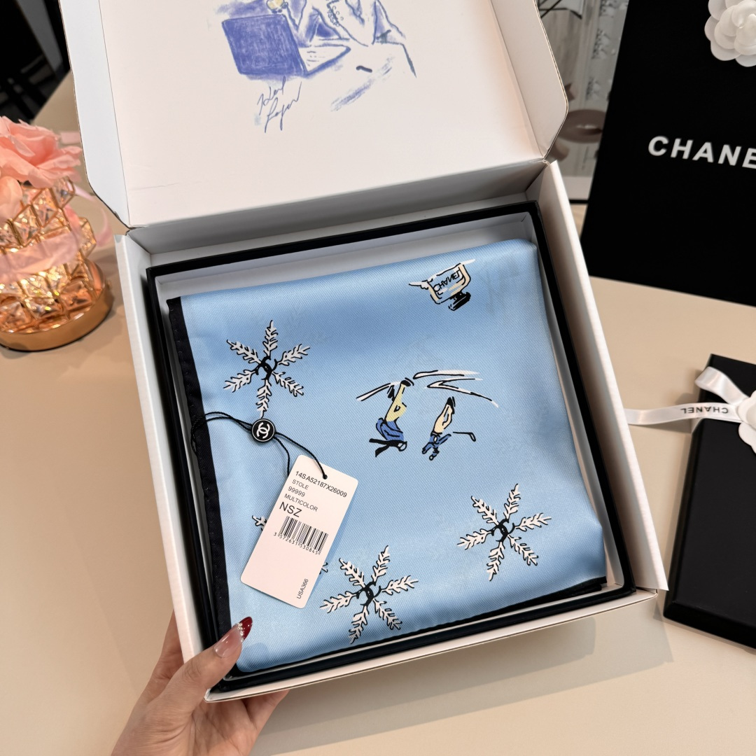 Cheap New Chanel high-quality scarf in 216849, $50 USD- [IB216849] - Replica Chanel Scarf