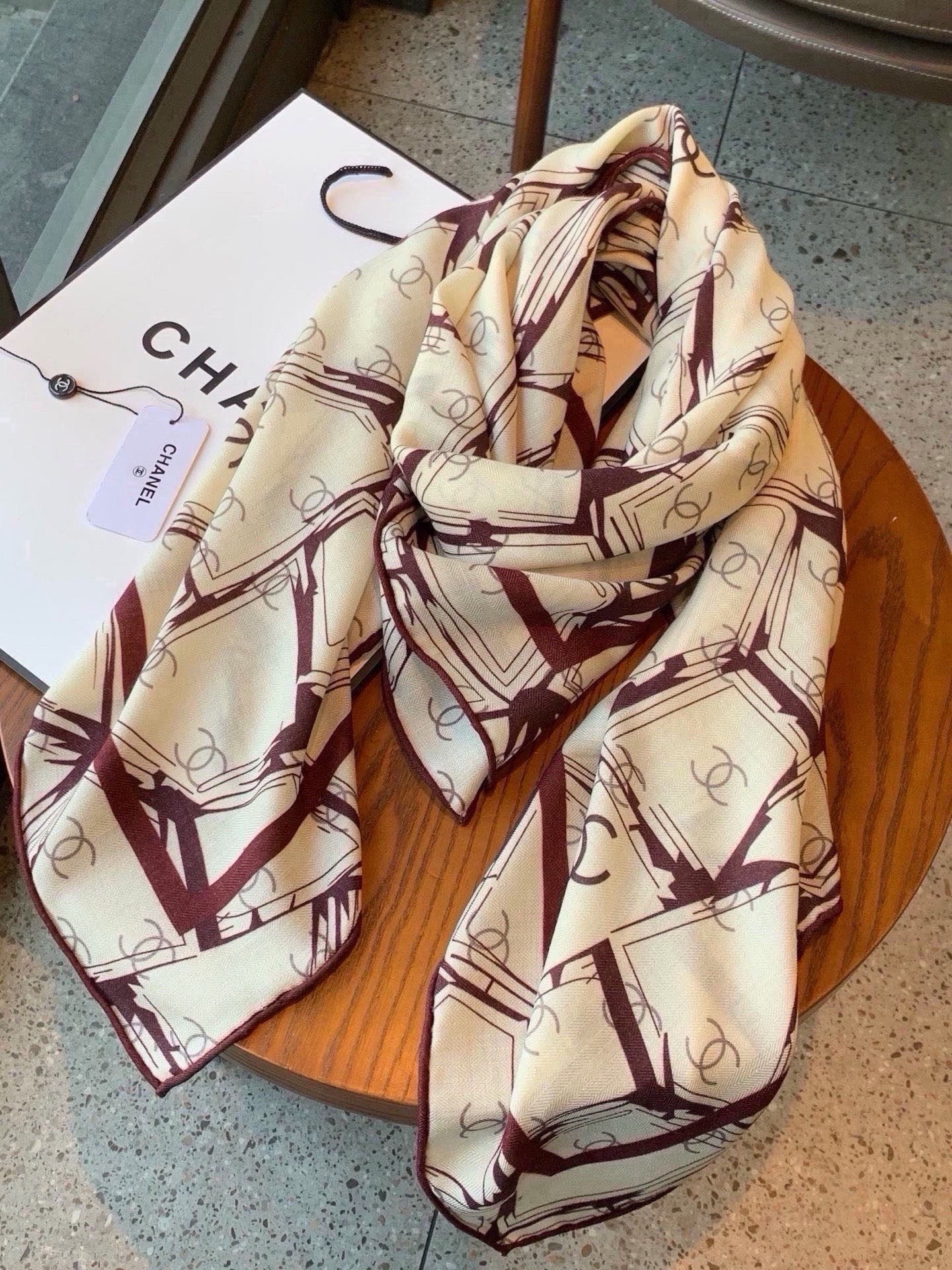 Cheap New Chanel high-quality scarf in 216850, $50 USD- [IB216850] - Replica Chanel Scarf