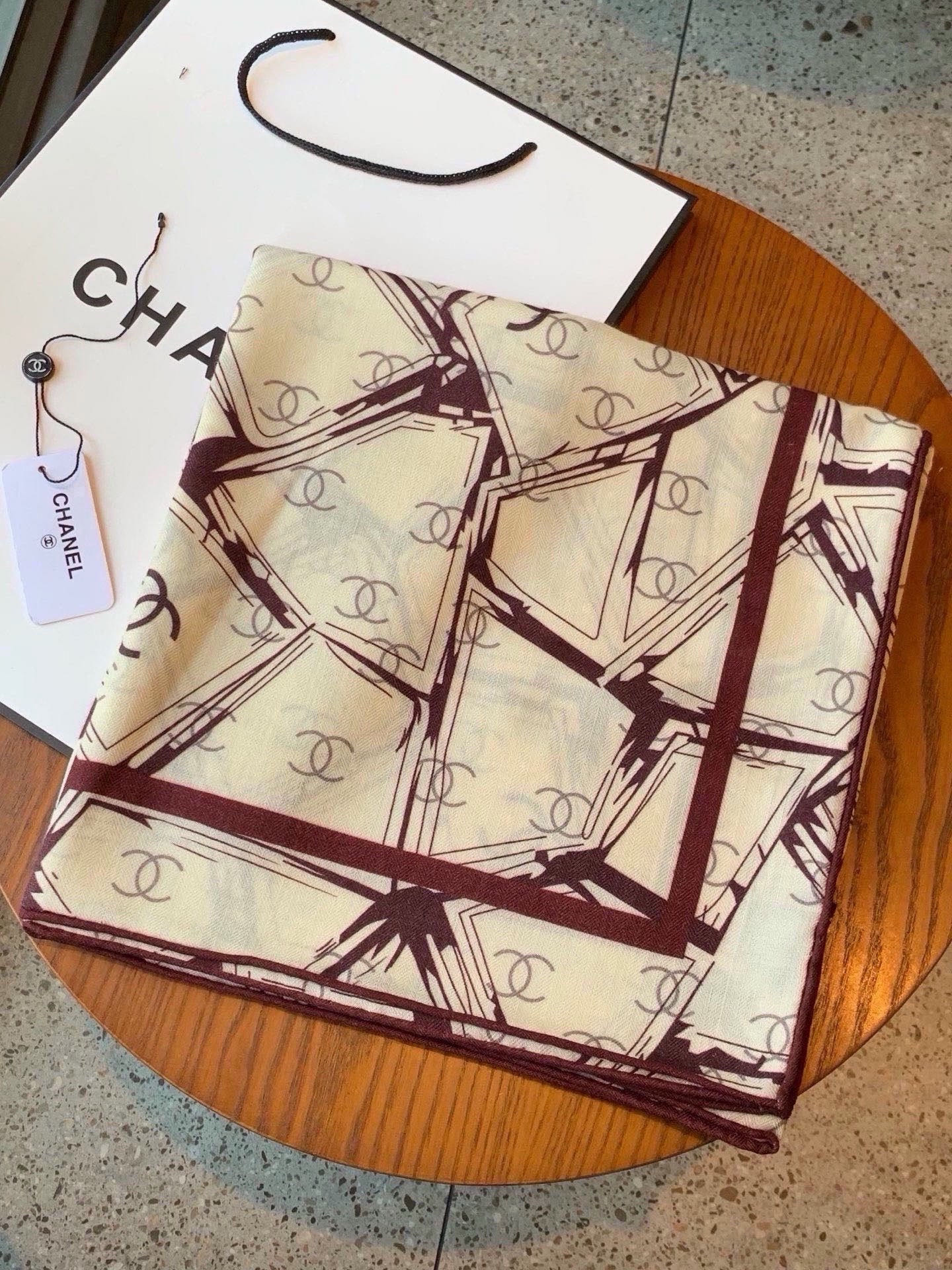 Cheap New Chanel high-quality scarf in 216850, $50 USD- [IB216850] - Replica Chanel Scarf