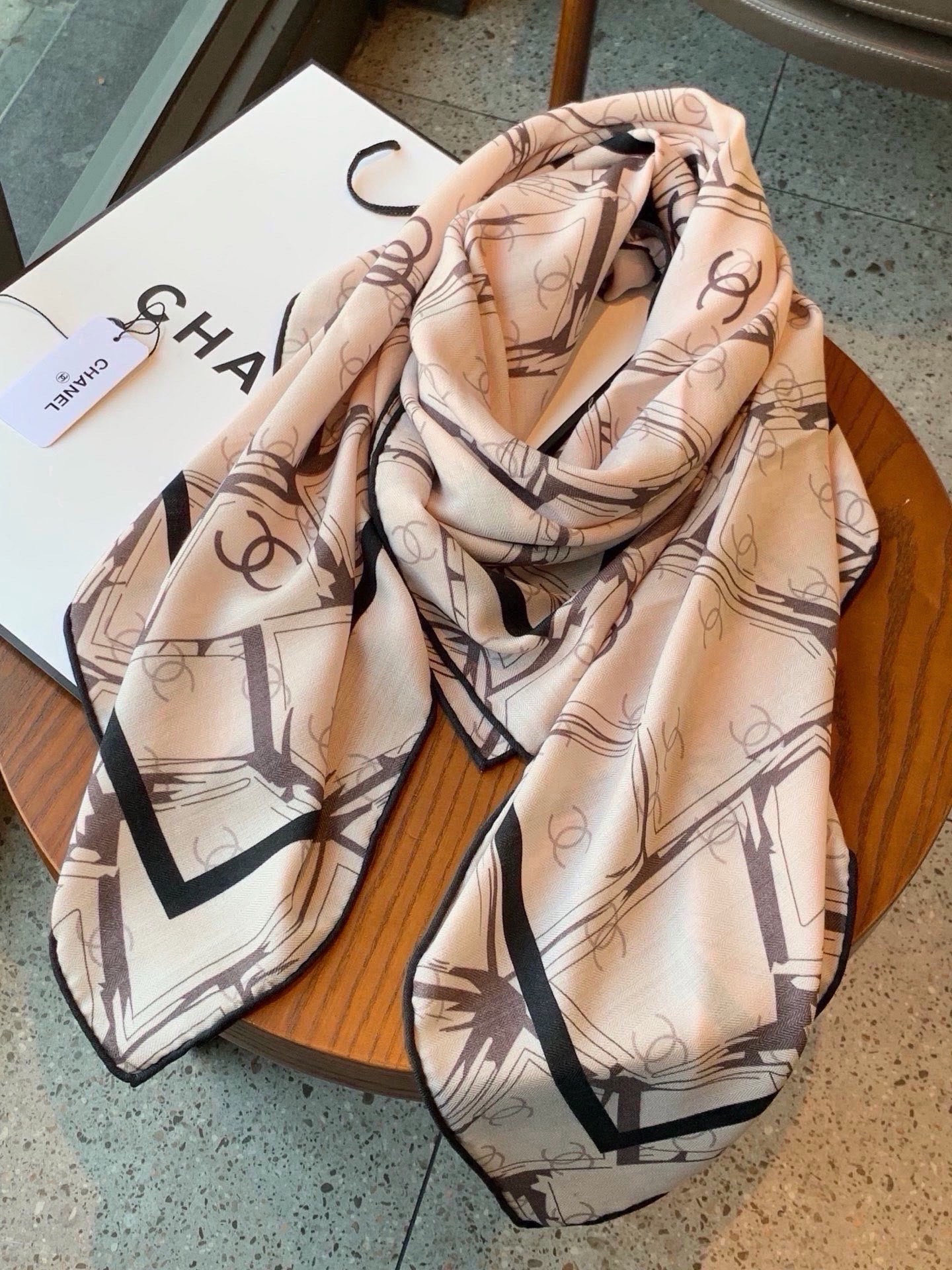 Cheap New Chanel high-quality scarf in 216851, $50 USD- [IB216851] - Replica Chanel Scarf