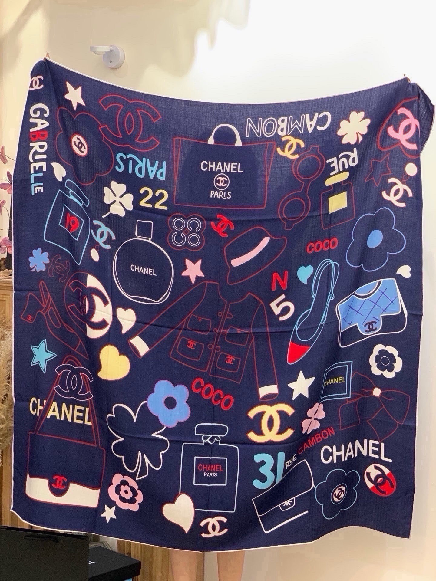Cheap New Chanel high-quality scarf in 216852, $50 USD- [IB216852] - Replica Chanel Scarf