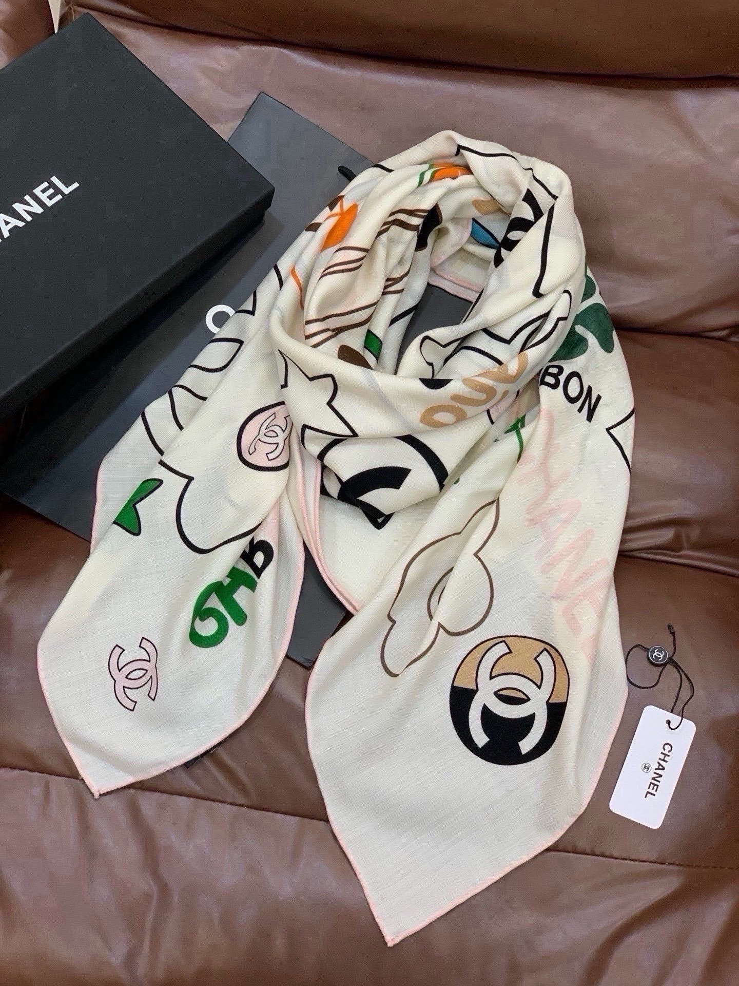 Cheap New Chanel high-quality scarf in 216853, $50 USD- [IB216853] - Replica Chanel Scarf
