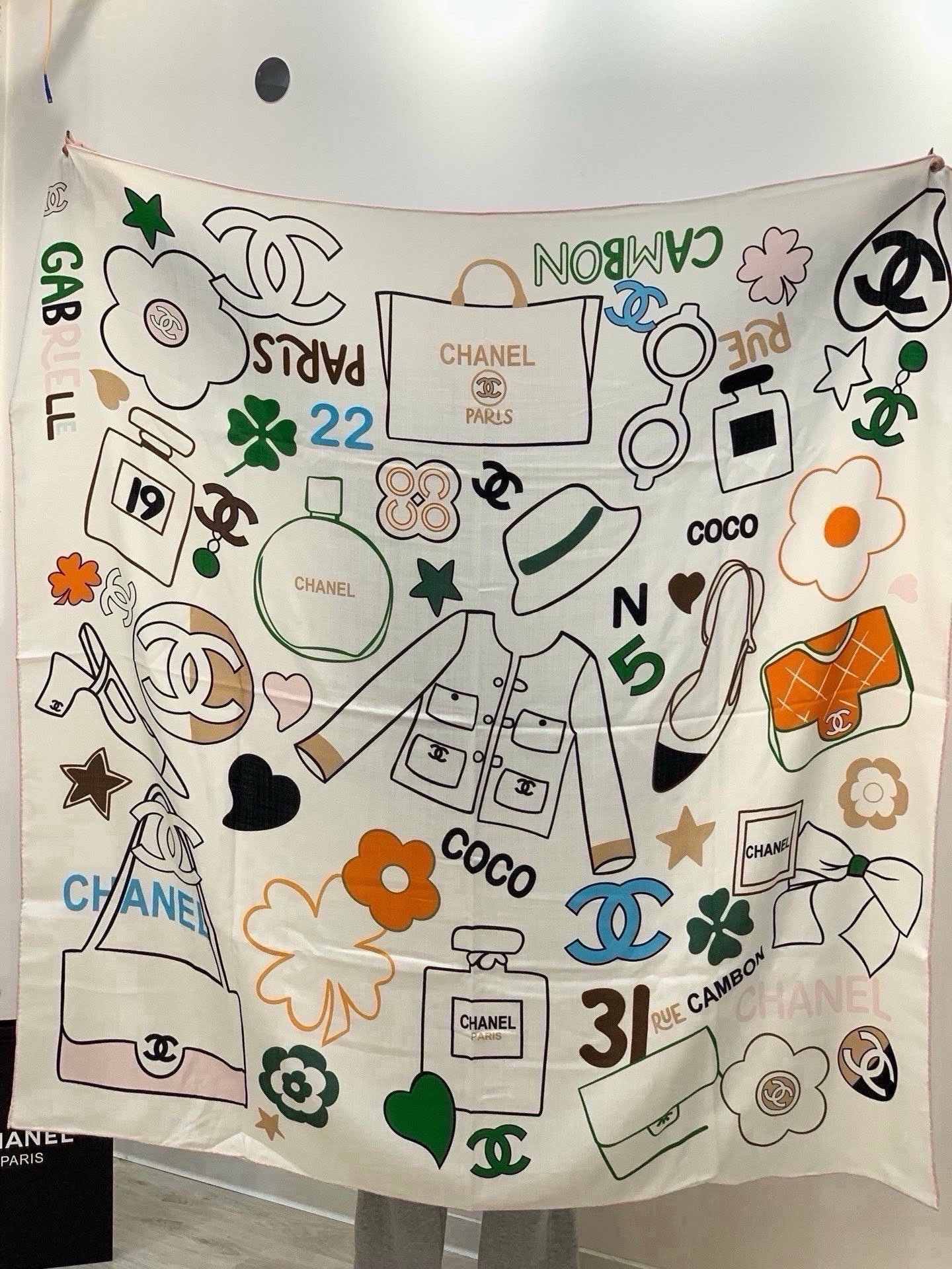 Cheap New Chanel high-quality scarf in 216853, $50 USD- [IB216853] - Replica Chanel Scarf
