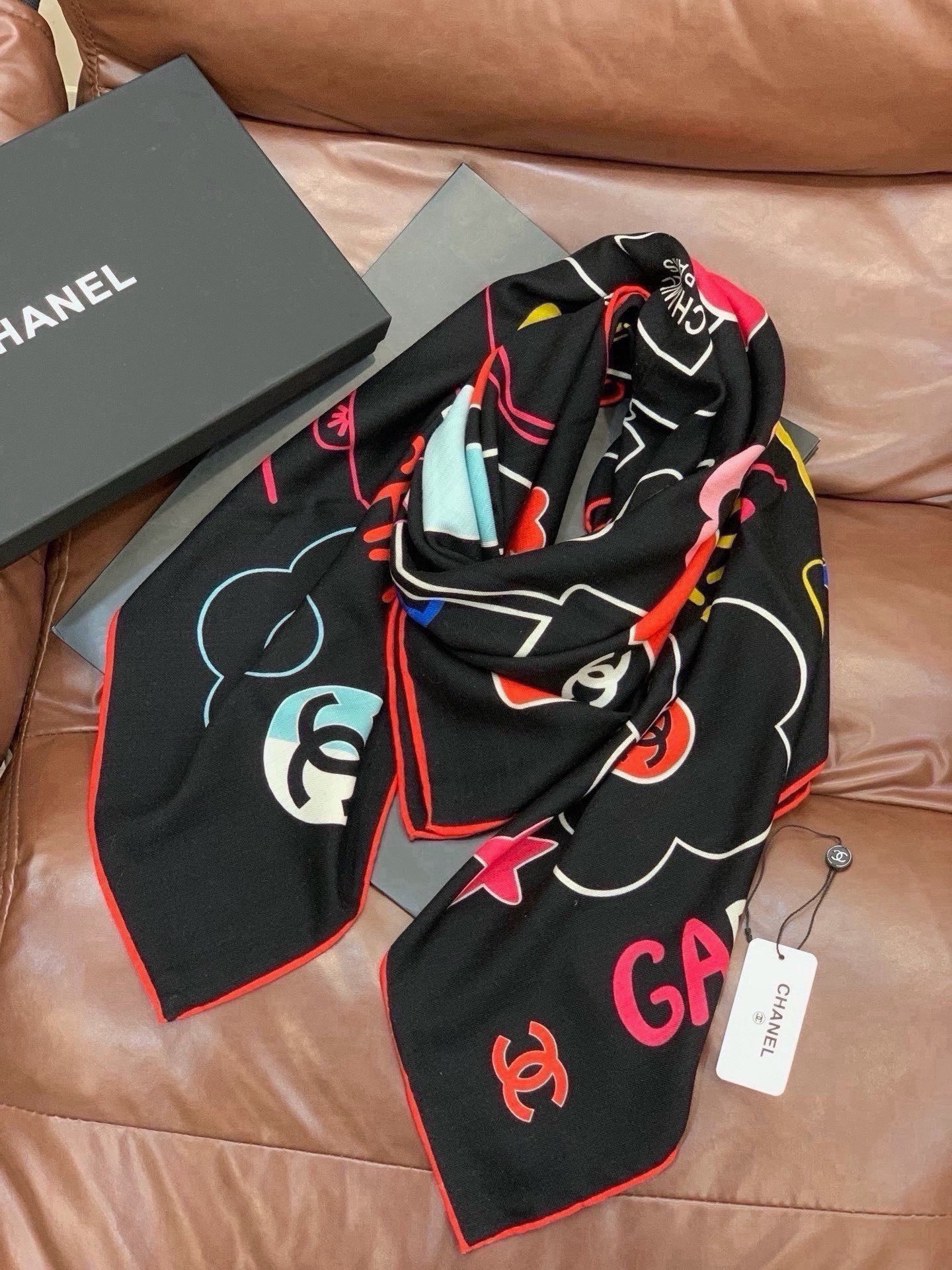Cheap New Chanel high-quality scarf in 216854, $50 USD- [IB216854] - Replica Chanel Scarf