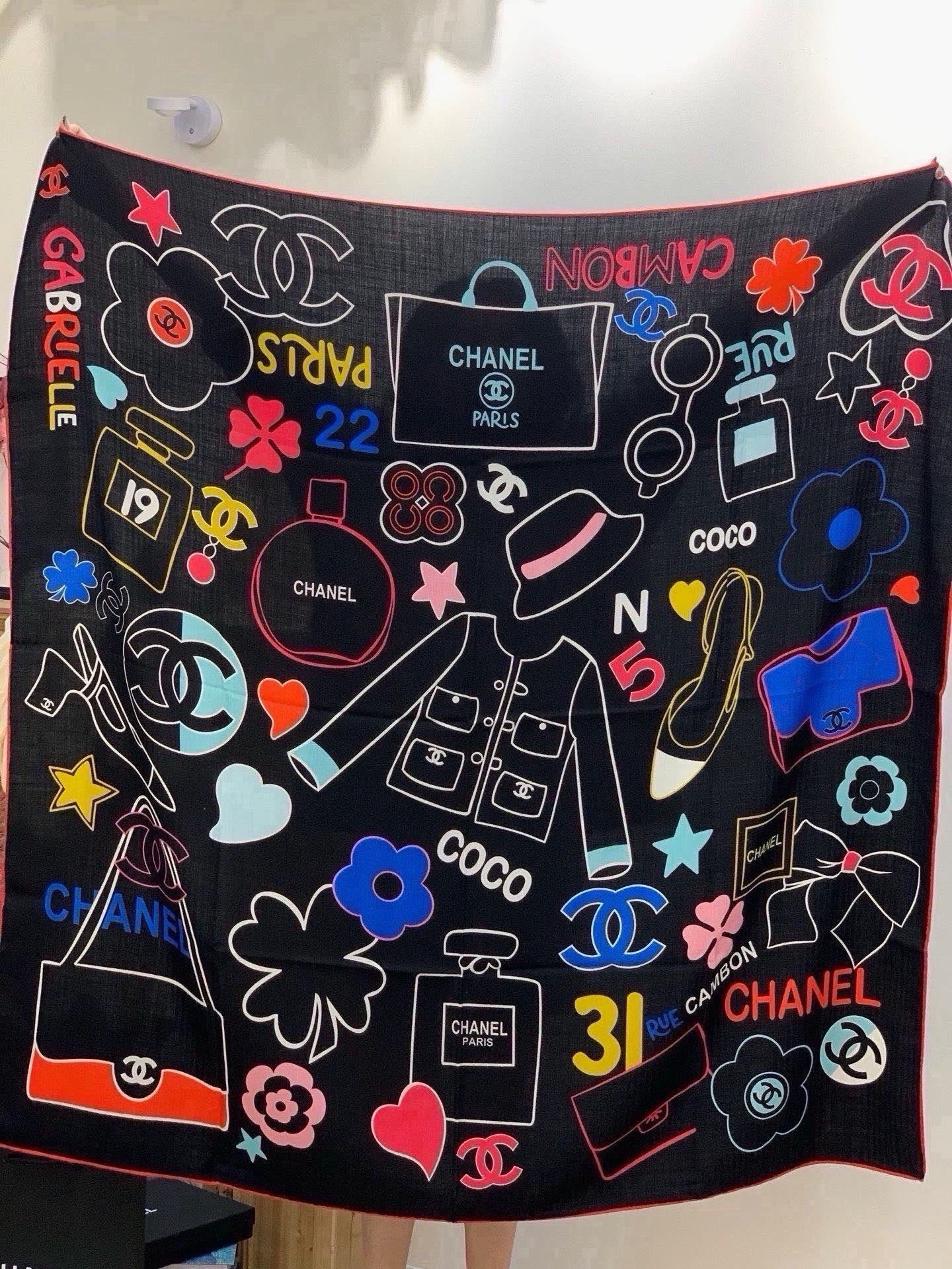 Cheap New Chanel high-quality scarf in 216854, $50 USD- [IB216854] - Replica Chanel Scarf