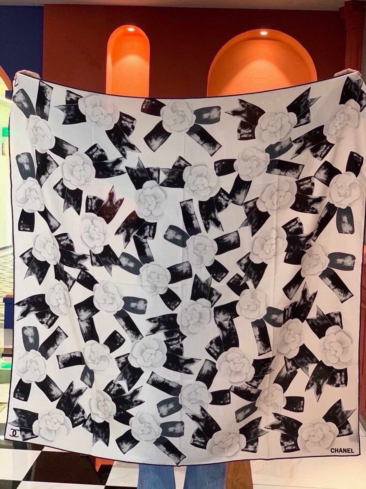 Cheap New Chanel high-quality scarf in 216857, $55 USD- [IB216857] - Replica Chanel Scarf