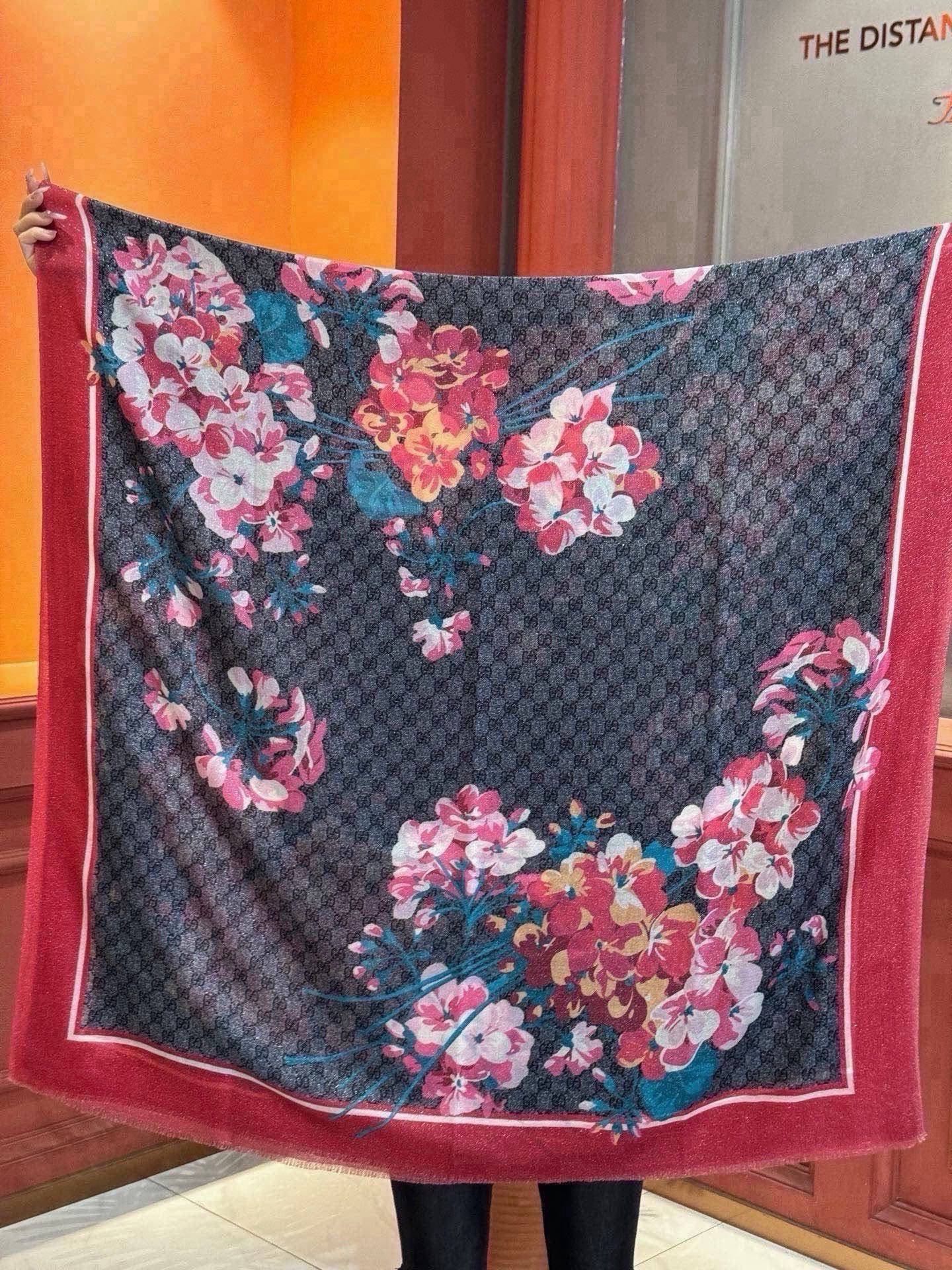 Cheap New GUCCI high-quality scarf in 216860, $55 USD- [IB216860] - Replica GUCCI Cashmere scarf