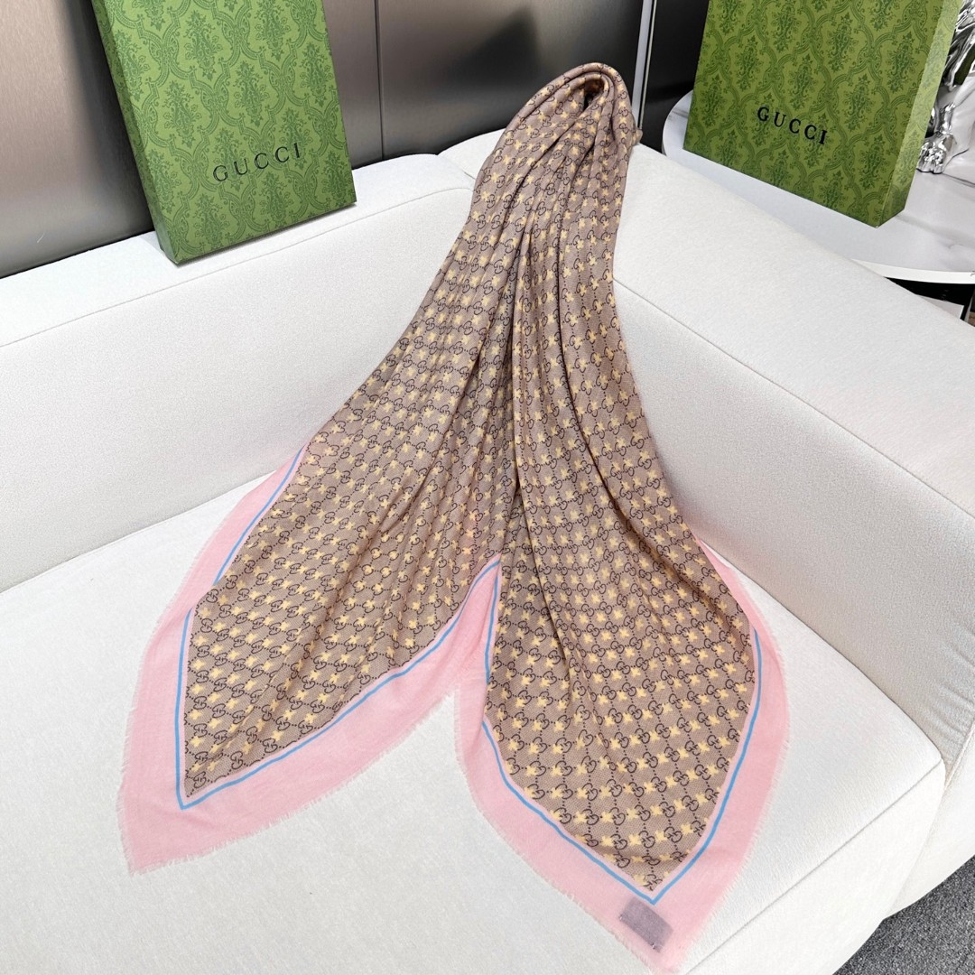 Cheap New GUCCI high-quality scarf in 216866, $55 USD- [IB216866] - Replica GUCCI Cashmere scarf