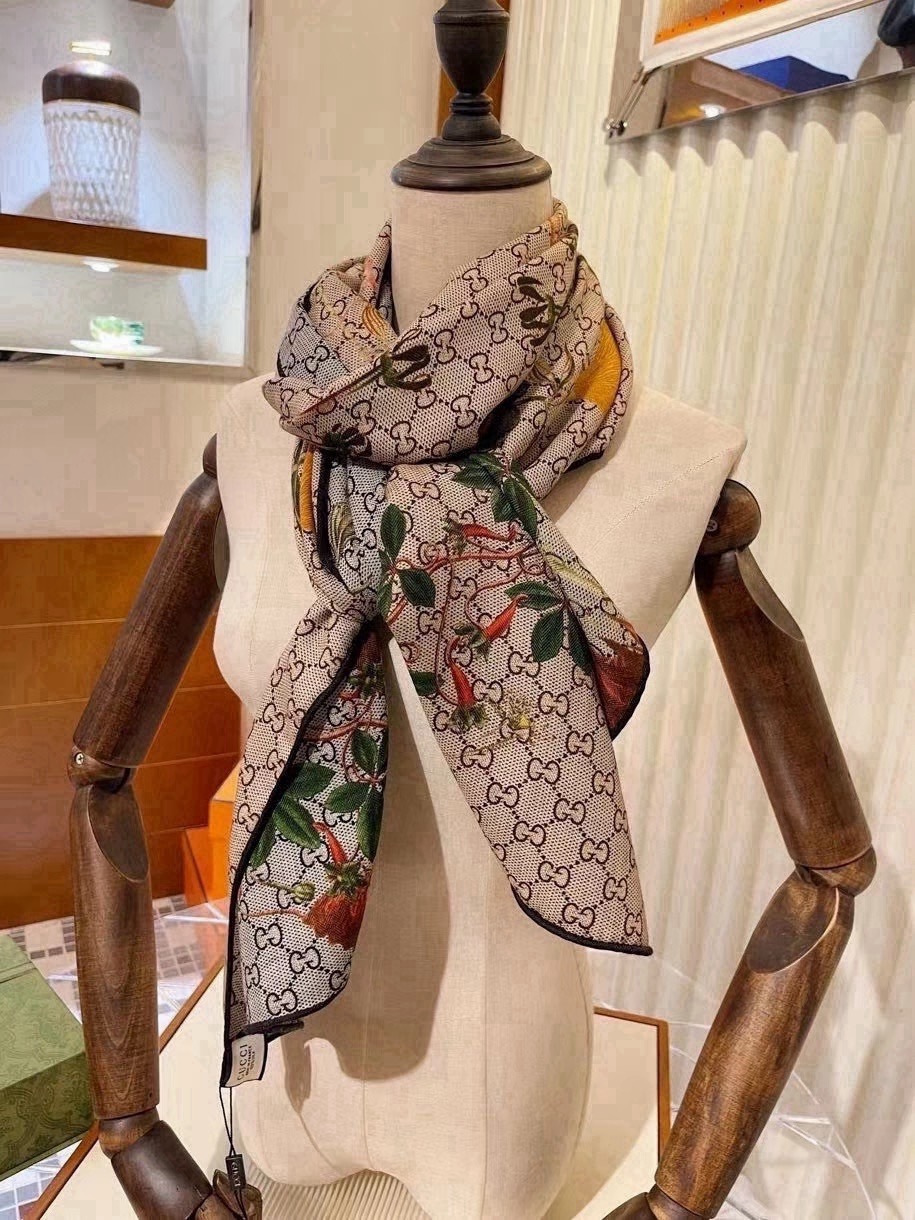 Cheap New GUCCI high-quality scarf in 216871, $55 USD- [IB216871] - Replica GUCCI Cashmere scarf
