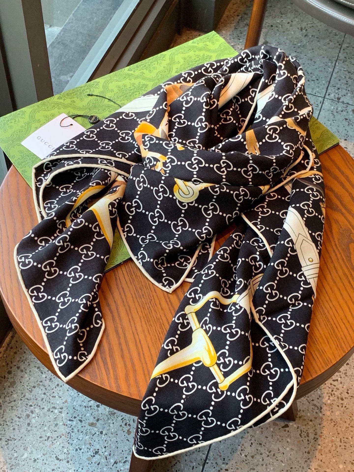 Cheap New GUCCI high-quality scarf in 216873, $55 USD- [IB216873] - Replica GUCCI Cashmere scarf