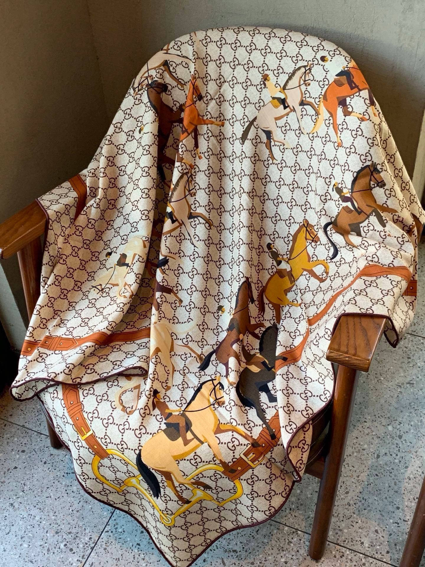 Cheap New GUCCI high-quality scarf in 216875, $55 USD- [IB216875] - Replica GUCCI Cashmere scarf