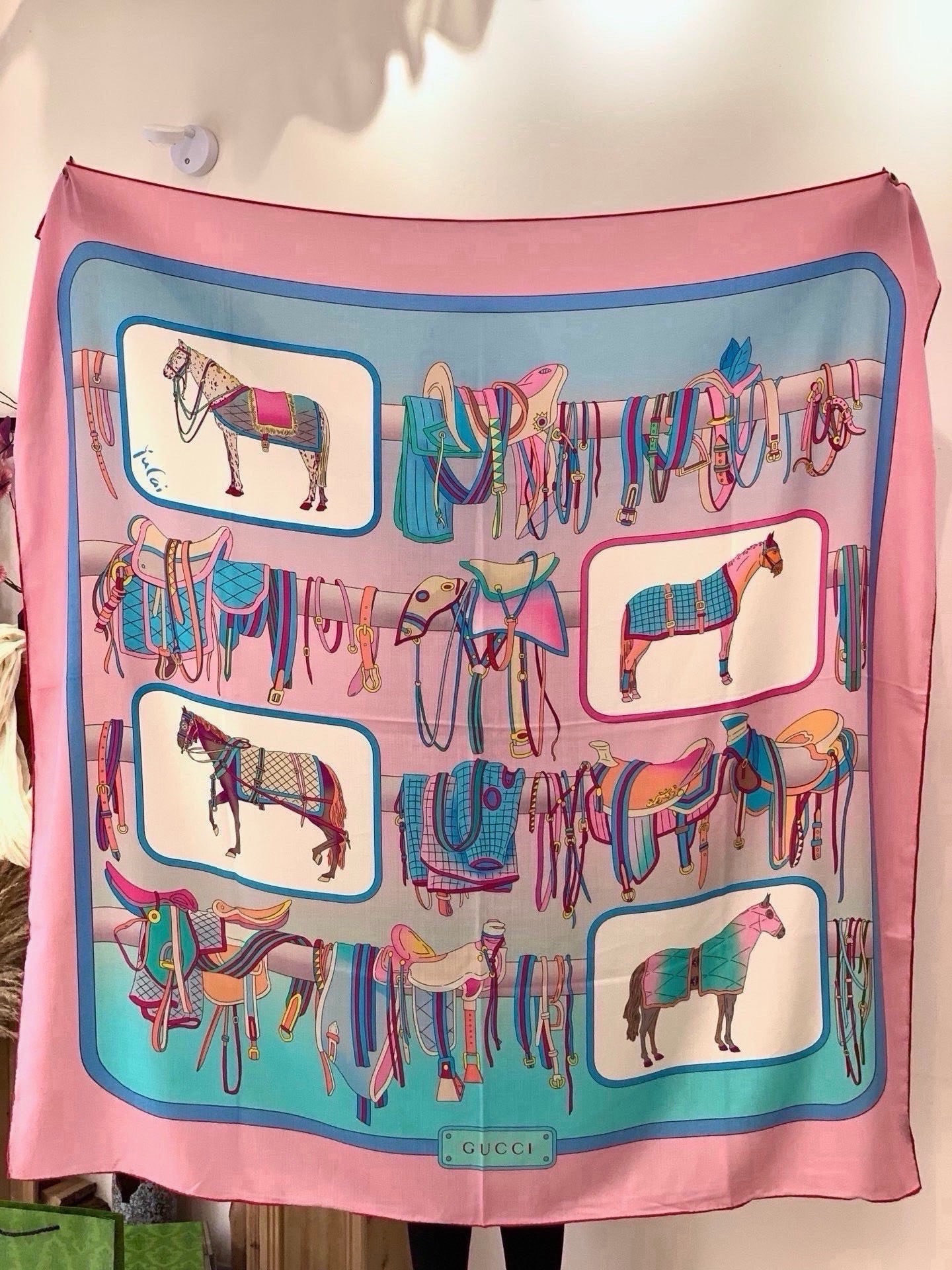 Cheap New GUCCI high-quality scarf in 216879, $55 USD- [IB216879] - Replica GUCCI Cashmere scarf