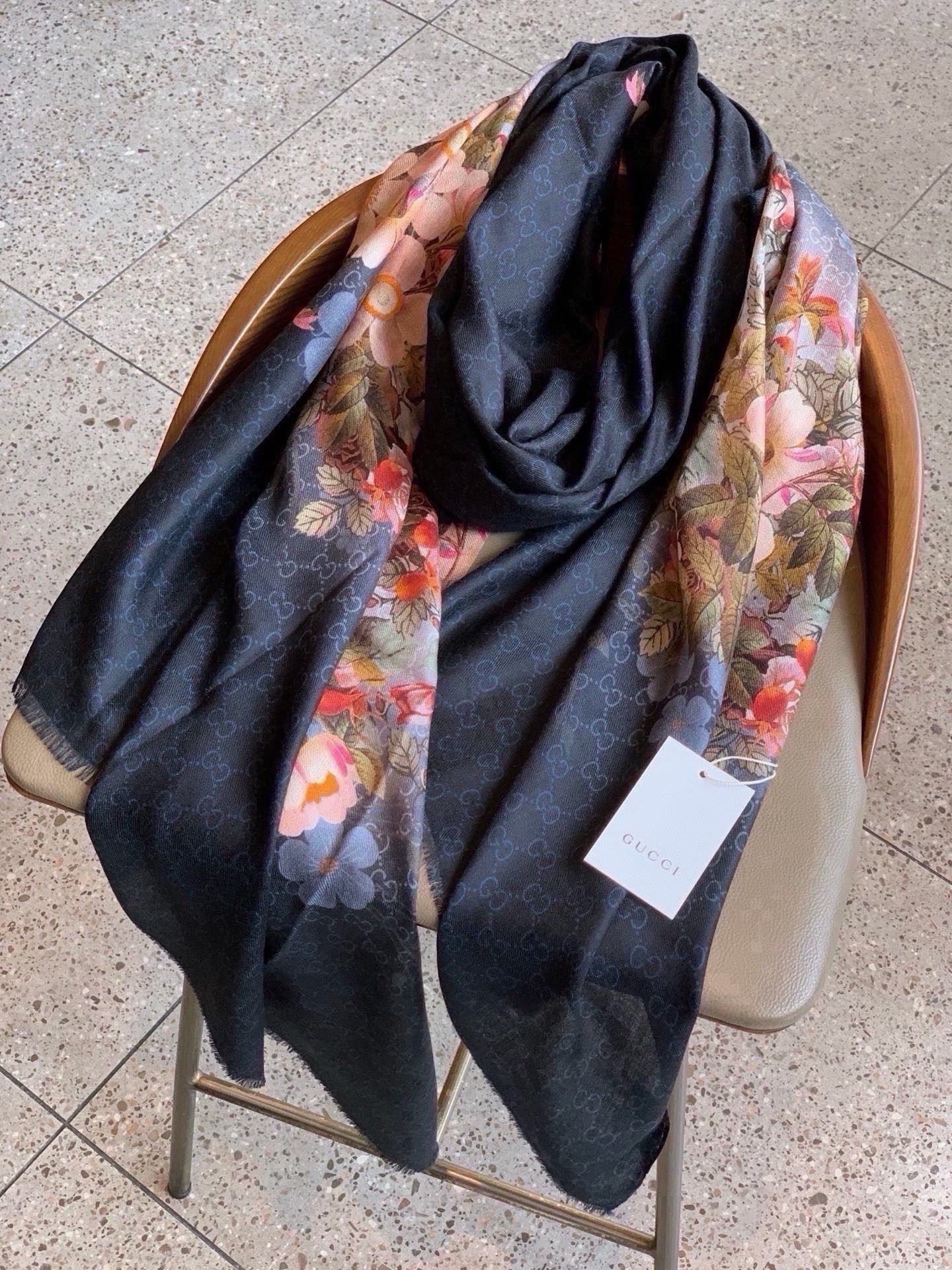 Cheap New GUCCI high-quality scarf in 216880, $55 USD- [IB216880] - Replica Gucci Lightweight Scarf
