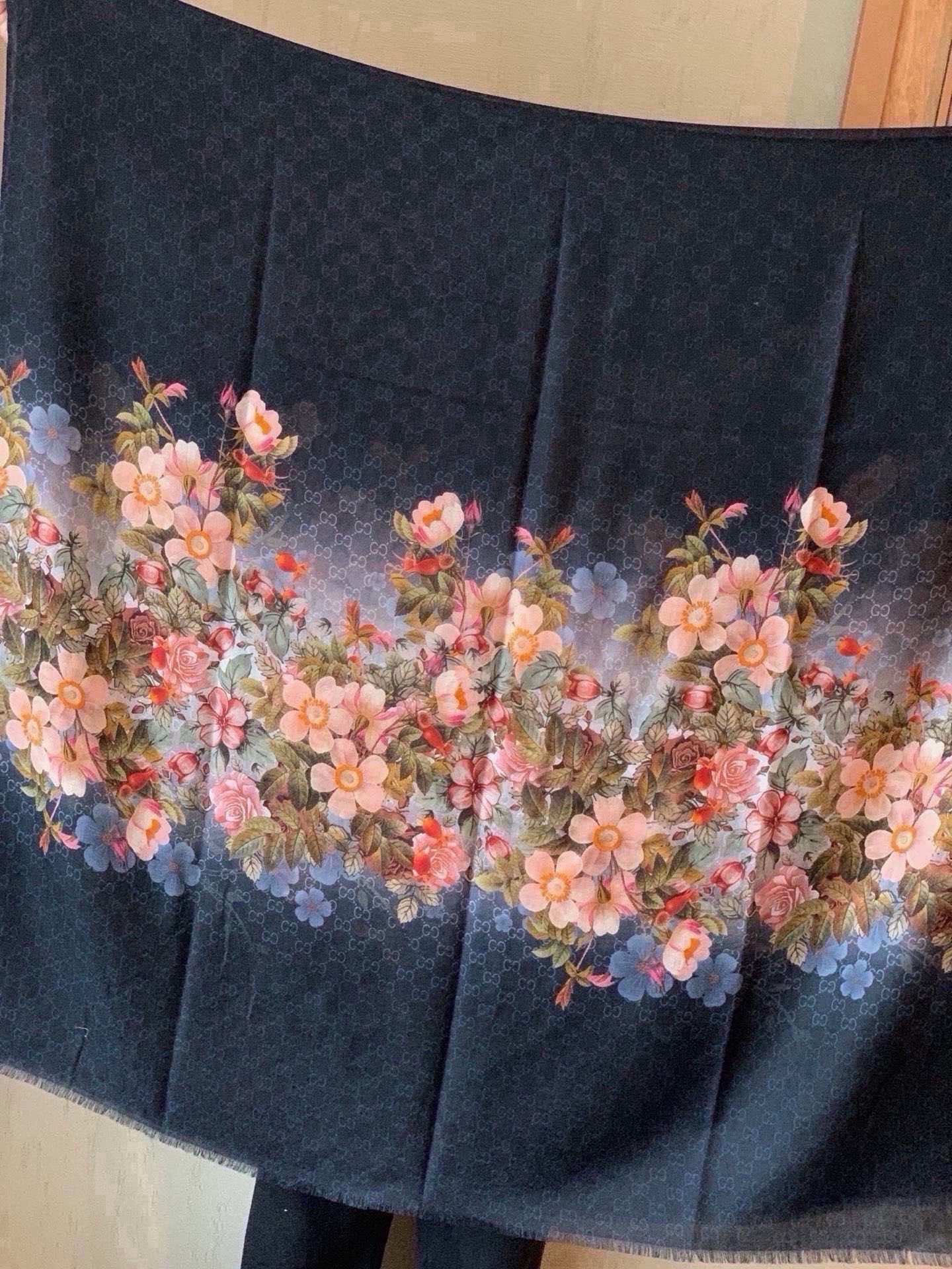 Cheap New GUCCI high-quality scarf in 216880, $55 USD- [IB216880] - Replica Gucci Lightweight Scarf