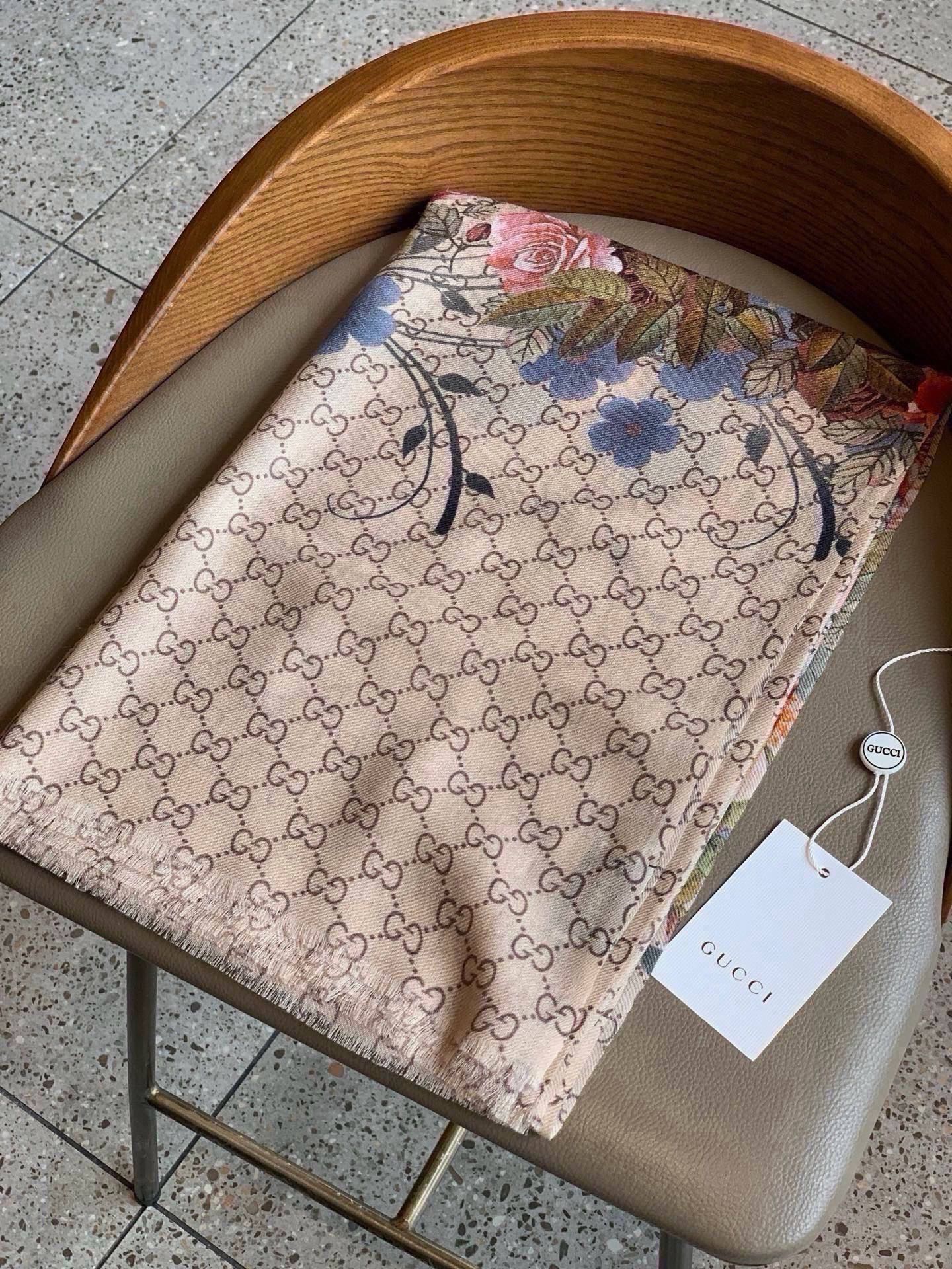 Cheap New GUCCI high-quality scarf in 216881, $55 USD- [IB216881] - Replica Gucci Lightweight Scarf