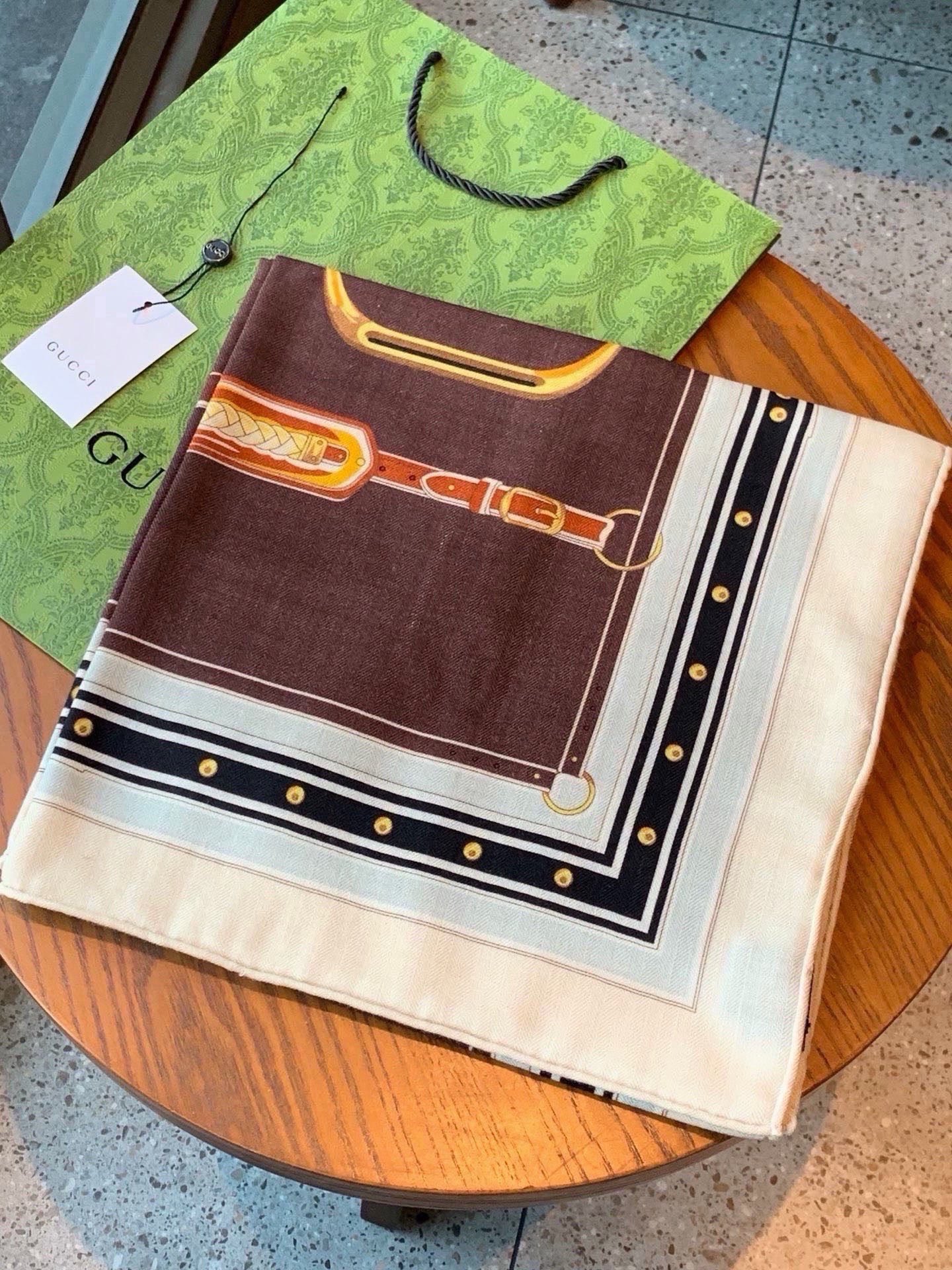 Cheap New GUCCI high-quality scarf in 216882, $55 USD- [IB216882] - Replica Gucci Lightweight Scarf
