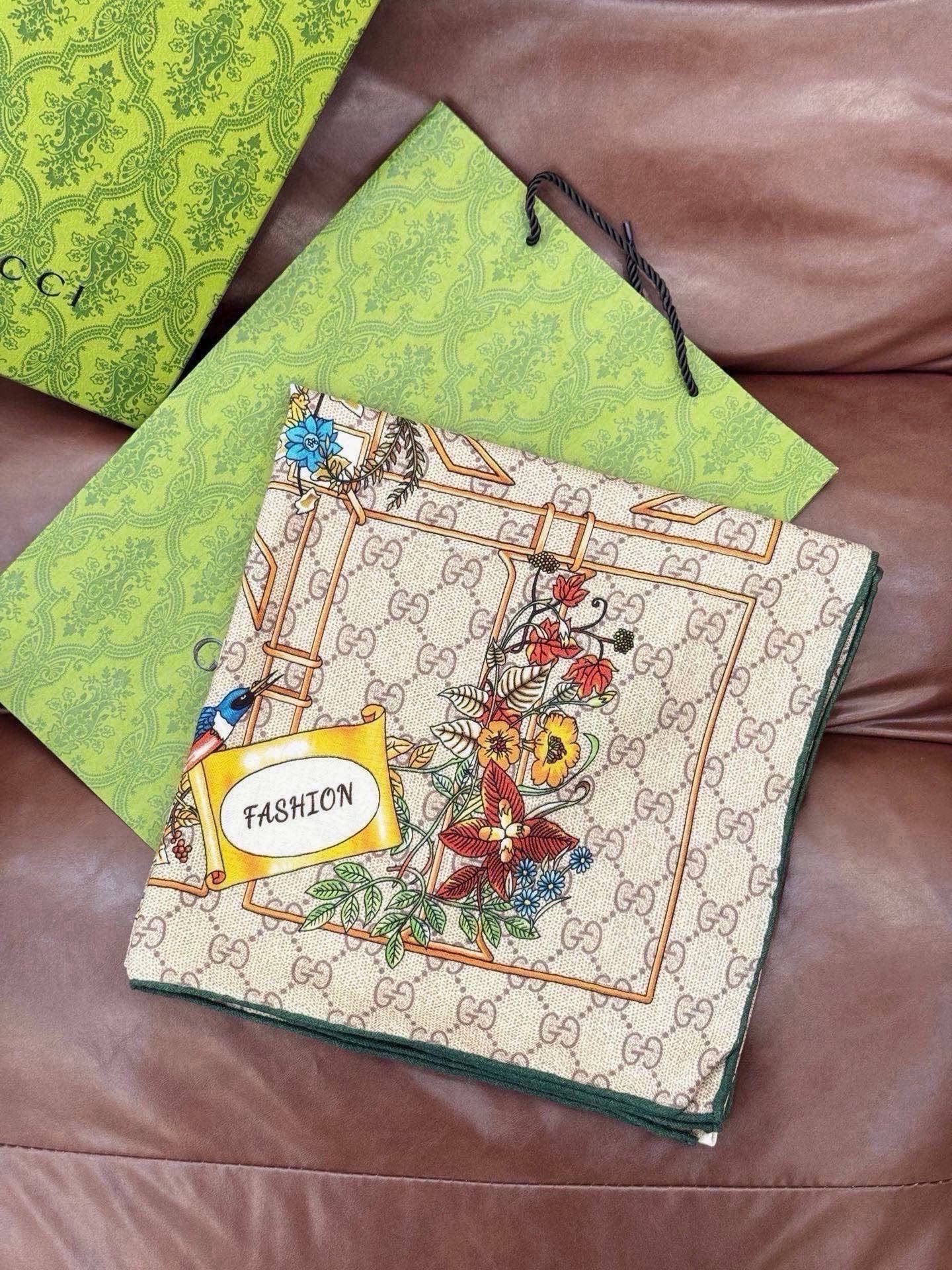 Cheap New GUCCI high-quality scarf in 216883, $55 USD- [IB216883] - Replica Gucci Lightweight Scarf