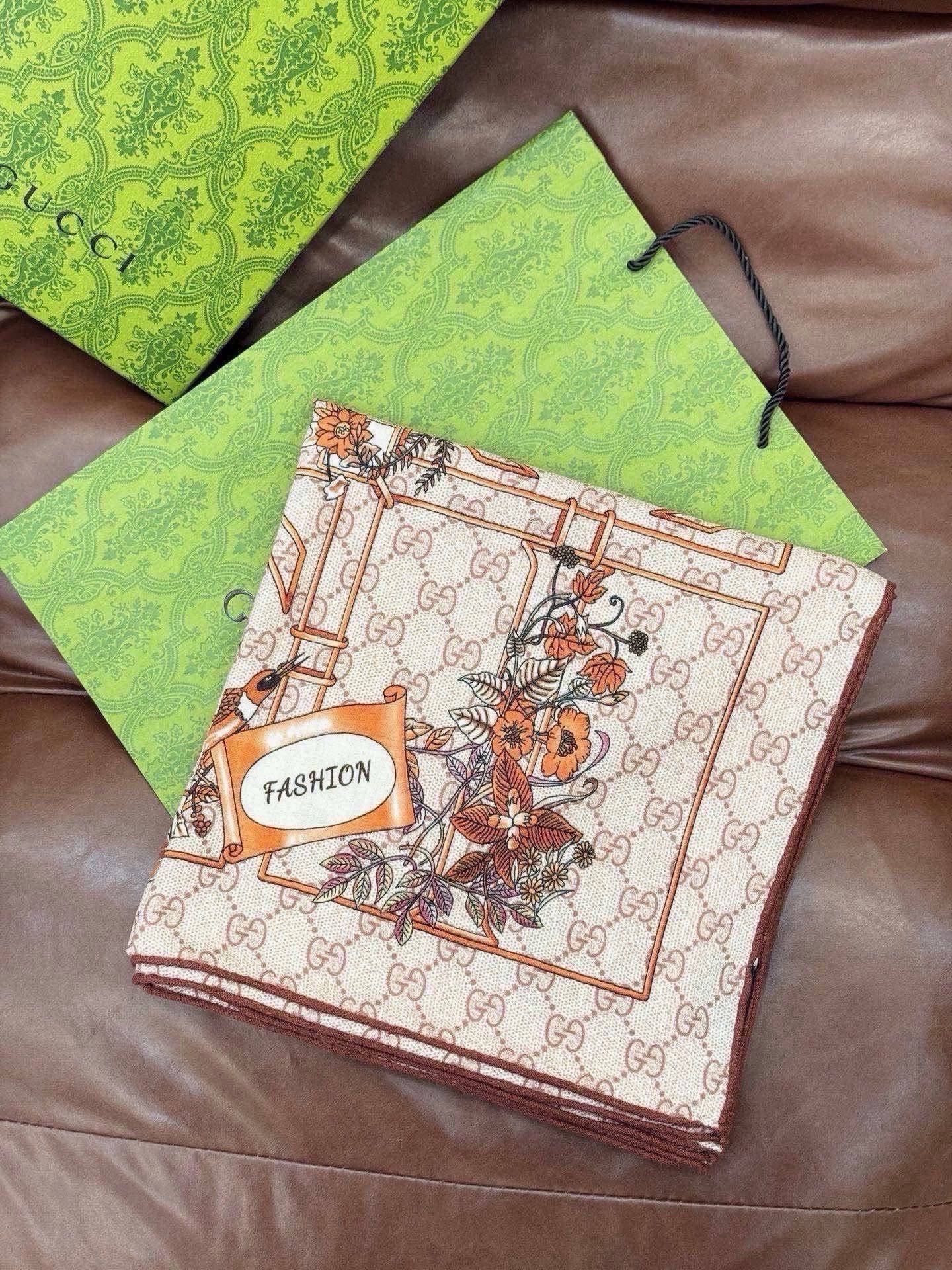 Cheap New GUCCI high-quality scarf in 216884, $55 USD- [IB216884] - Replica Gucci Lightweight Scarf