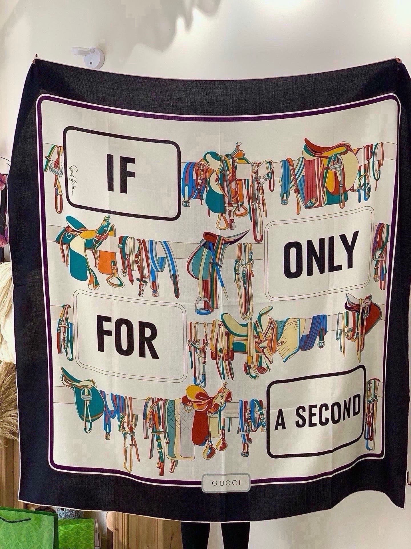 Cheap New GUCCI high-quality scarf in 216887, $55 USD- [IB216887] - Replica Gucci Lightweight Scarf