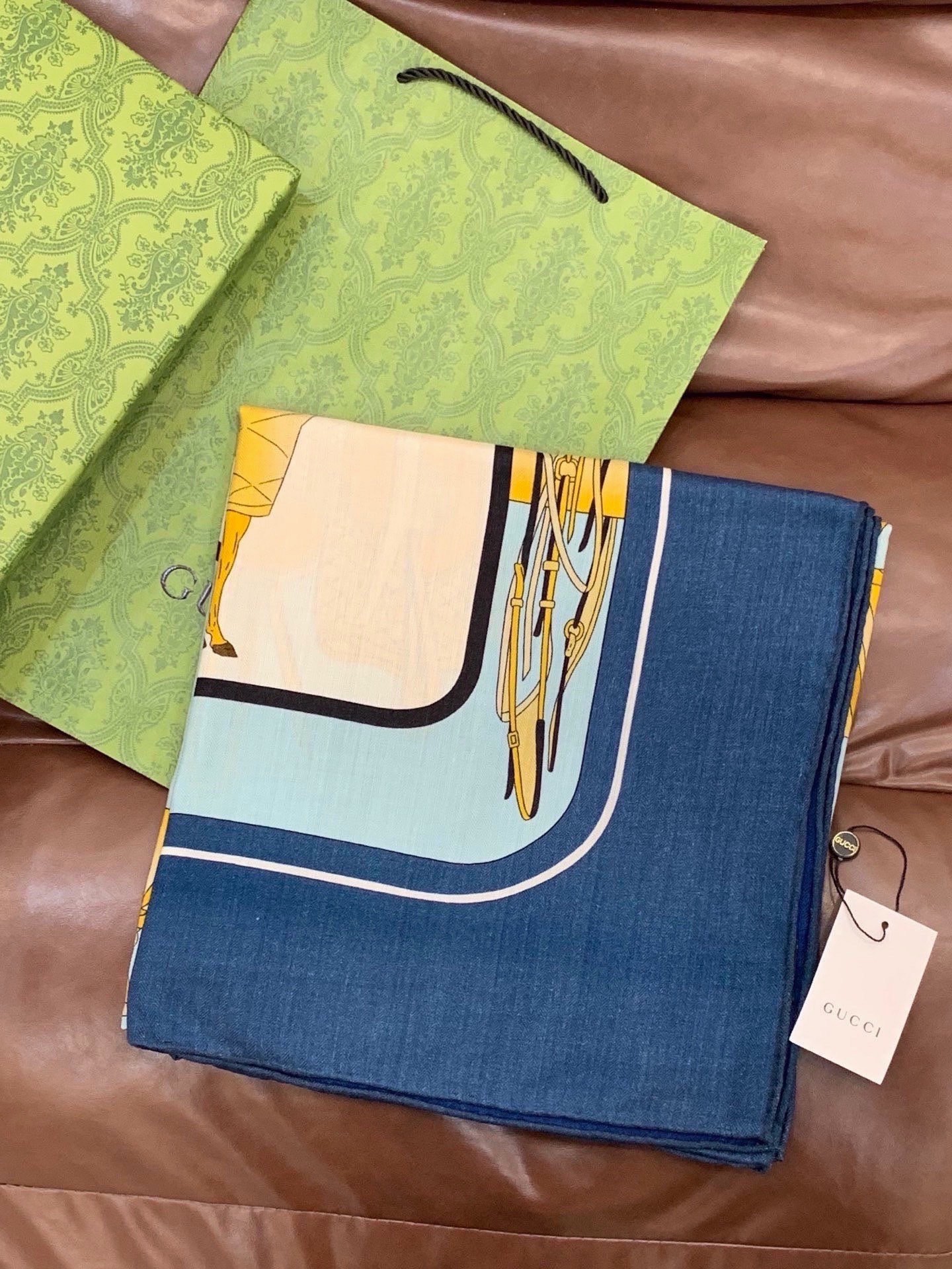 Cheap New GUCCI high-quality scarf in 216889, $55 USD- [IB216889] - Replica Gucci Lightweight Scarf