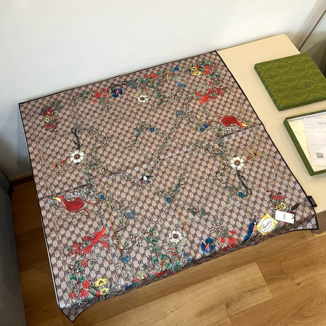 Cheap New GUCCI high-quality scarf in 216892, $55 USD- [IB216892] - Replica Gucci Lightweight Scarf
