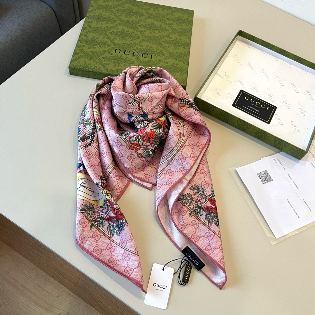 Cheap New GUCCI high-quality scarf in 216894, $55 USD- [IB216894] - Replica Gucci Lightweight Scarf