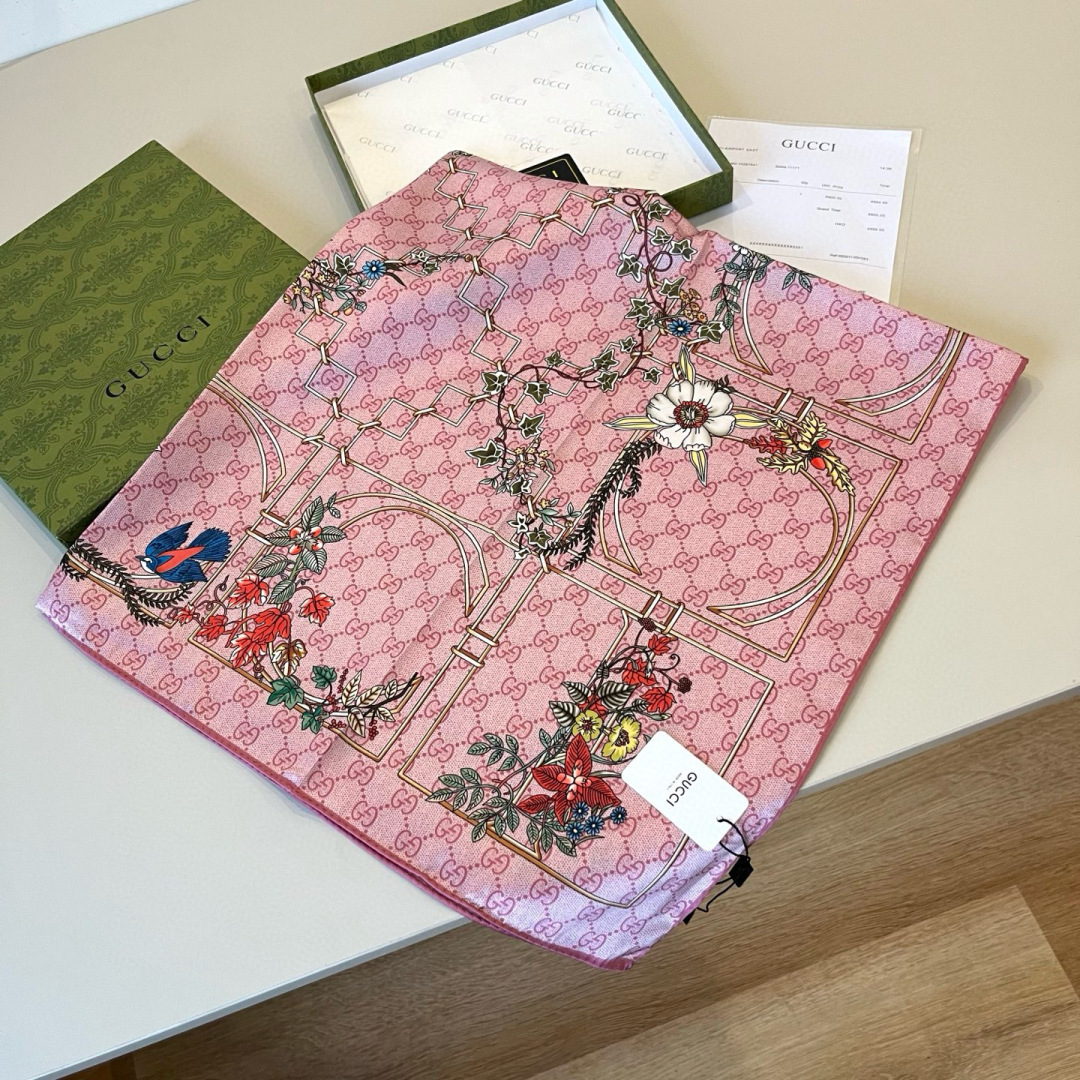 Cheap New GUCCI high-quality scarf in 216894, $55 USD- [IB216894] - Replica Gucci Lightweight Scarf