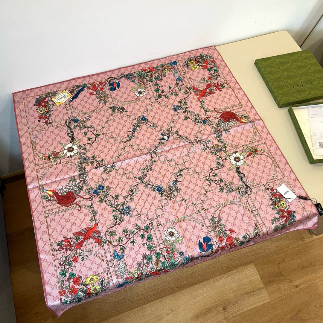 Cheap New GUCCI high-quality scarf in 216894, $55 USD- [IB216894] - Replica Gucci Lightweight Scarf