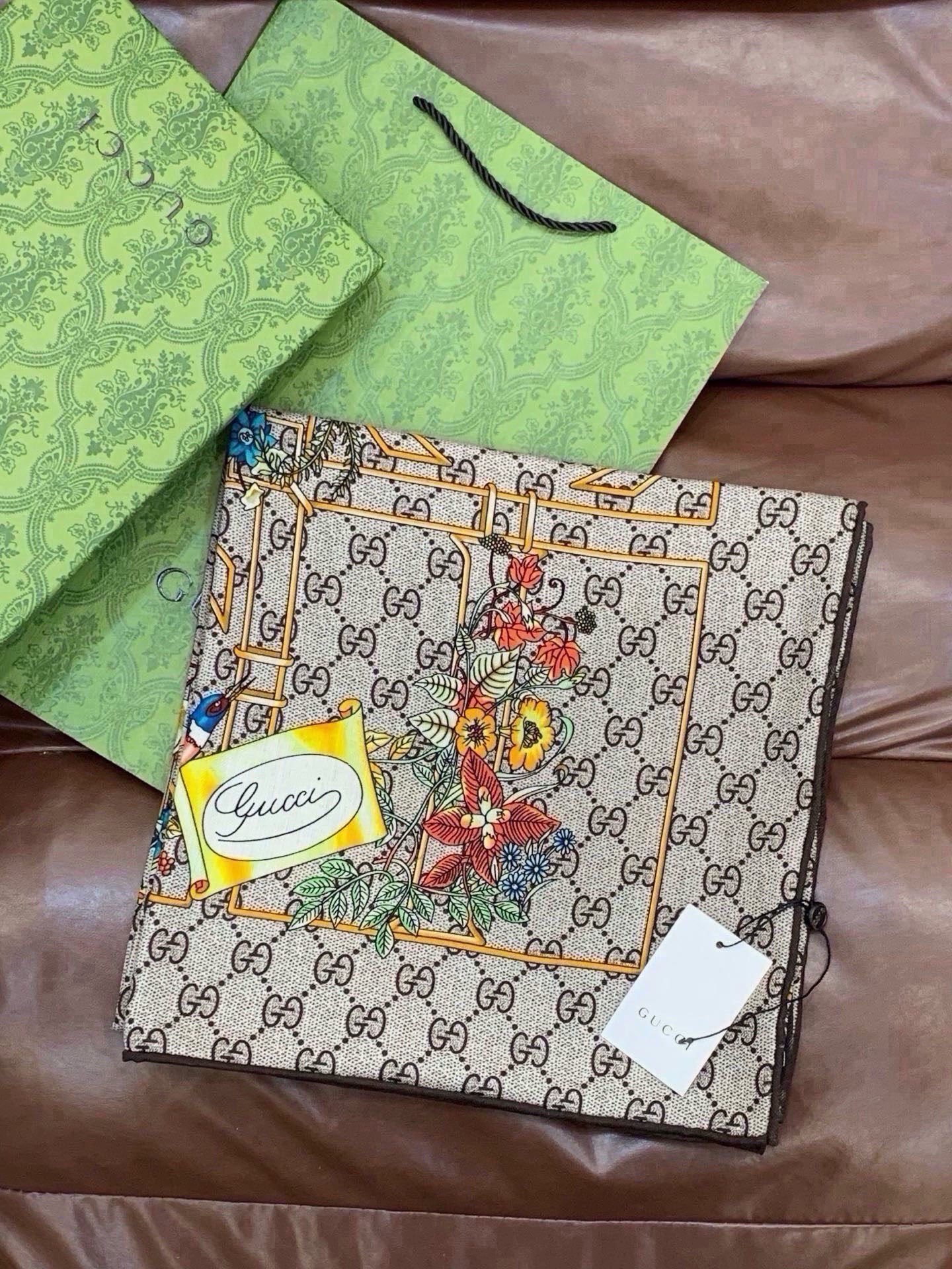 Cheap New GUCCI high-quality scarf in 216898, $55 USD- [IB216898] - Replica Gucci Lightweight Scarf